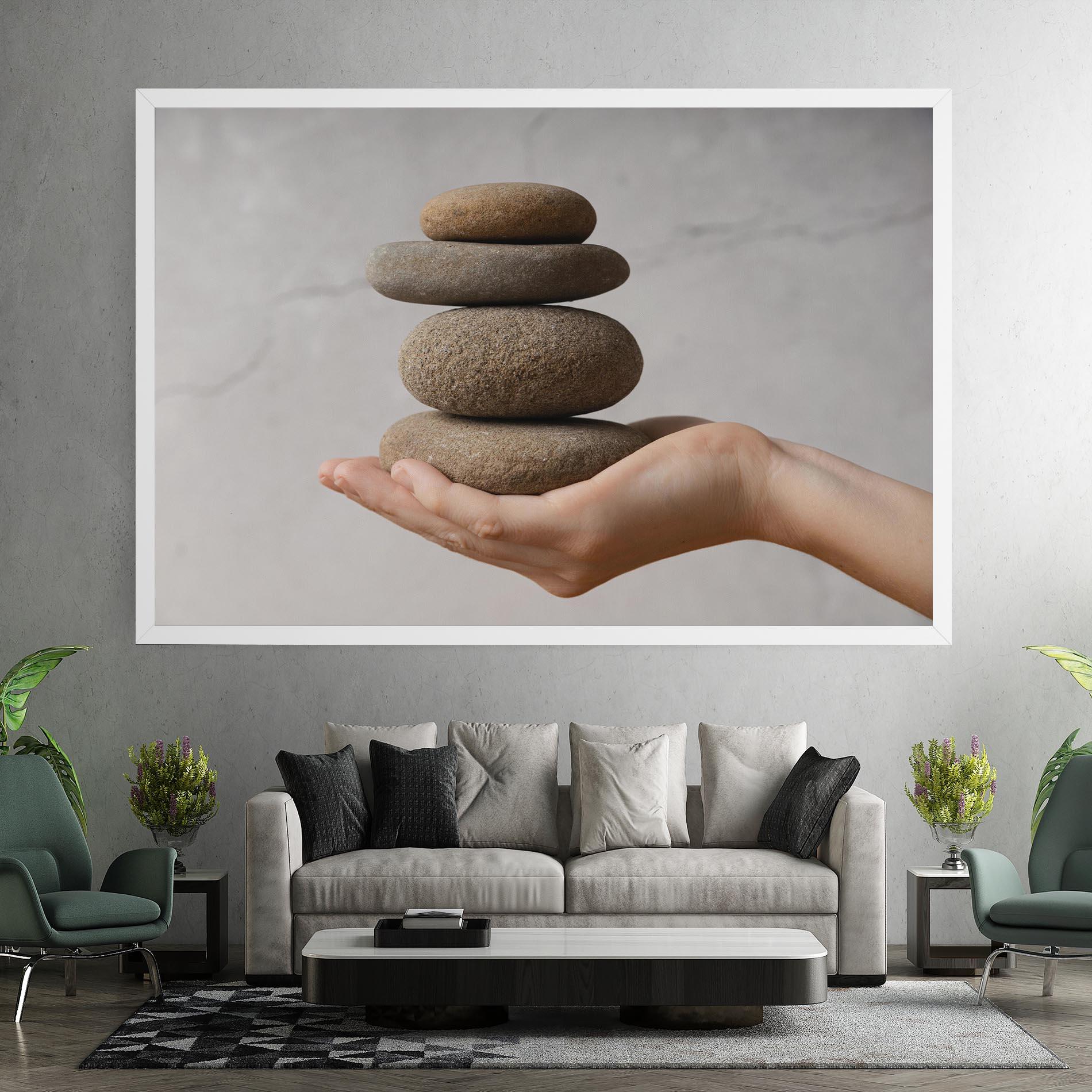 Tablou Canvas Stones Meditation mockup 7