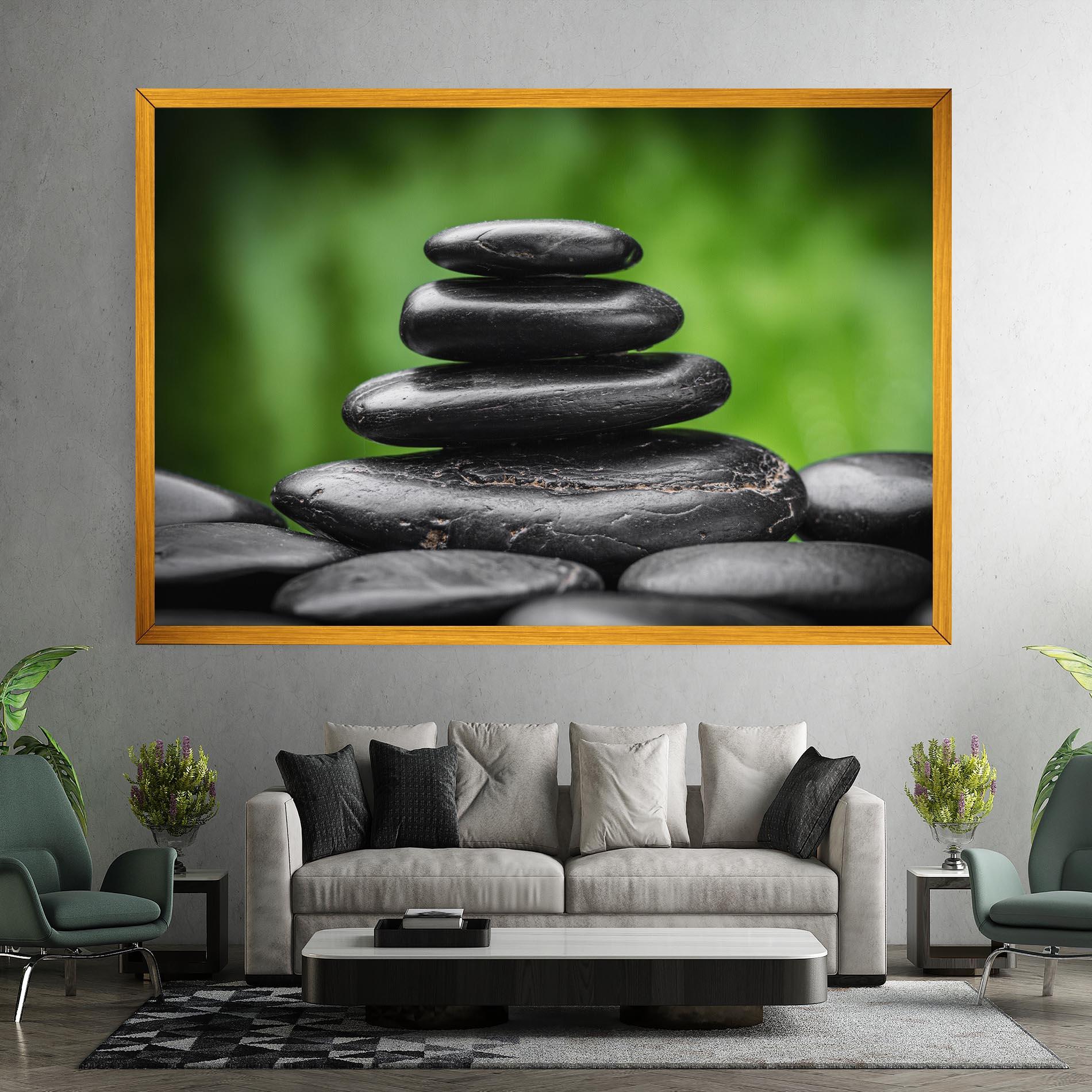 Tablou Canvas Black Stone Meditation mockup 7