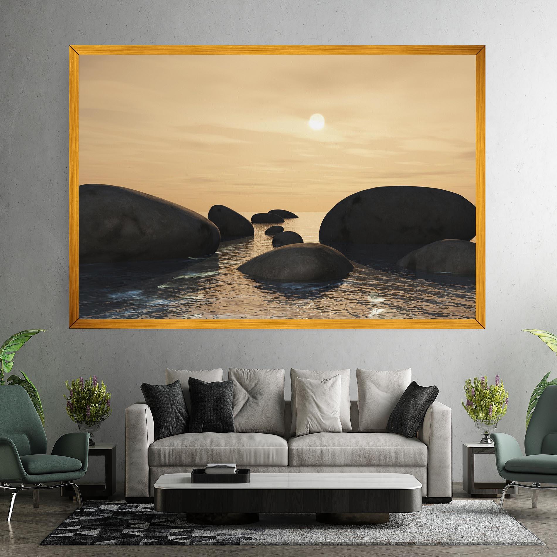 Tablou Canvas Peace Rock mockup 7