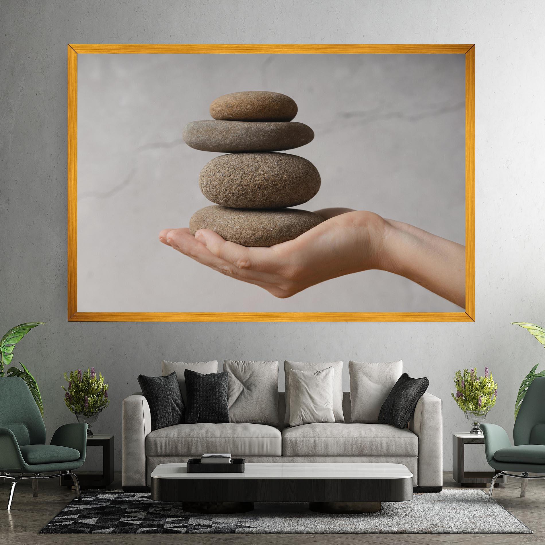 Tablou Canvas Stones Meditation mockup 7