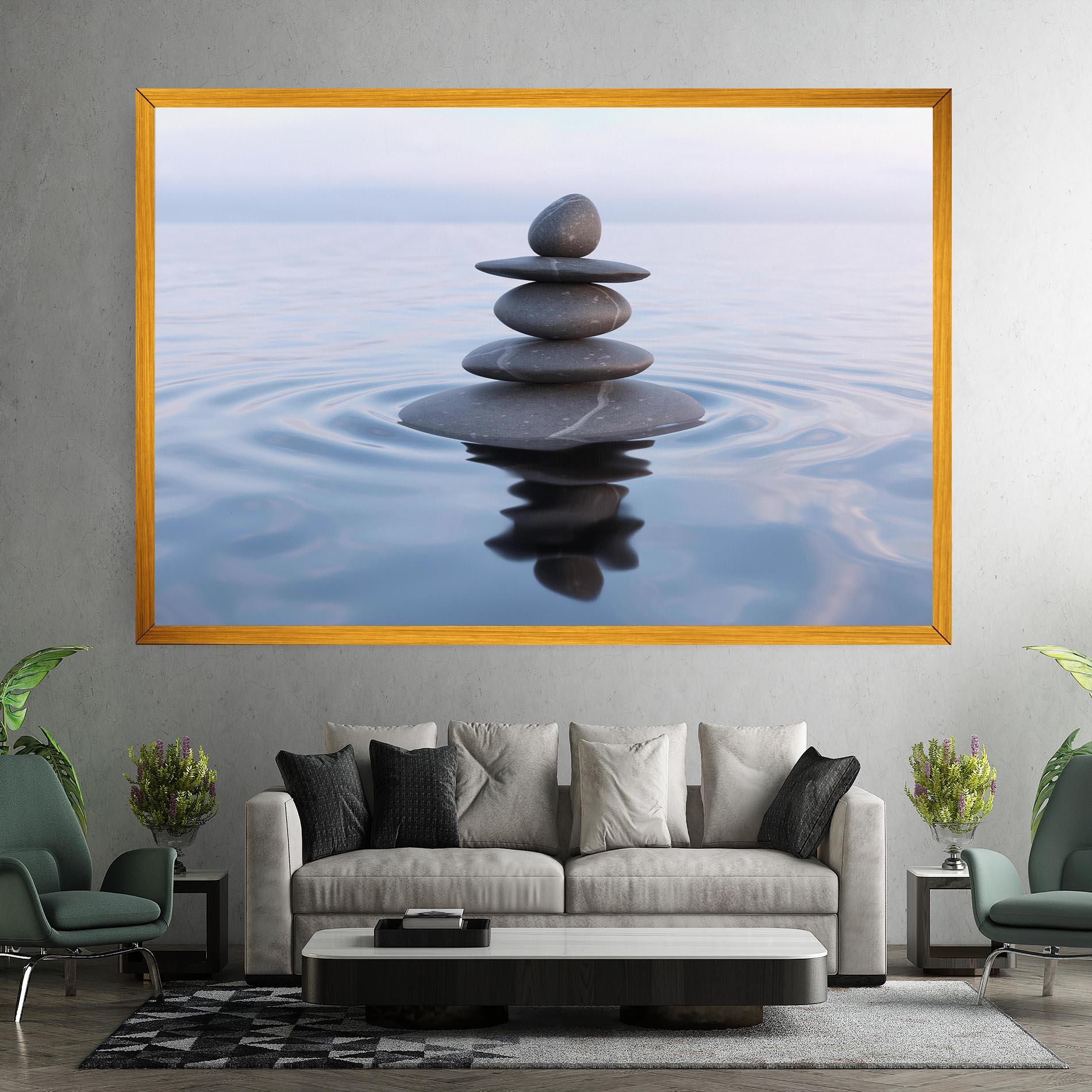 Tablou Canvas Zen Rock mockup 7