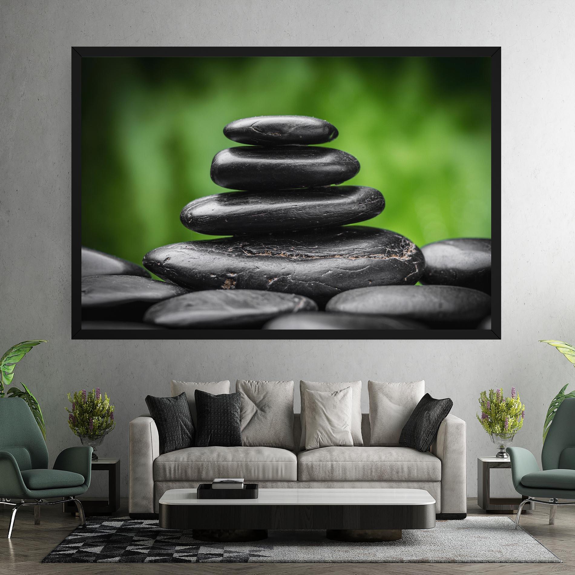 Tablou Canvas Black Stone Meditation mockup 7