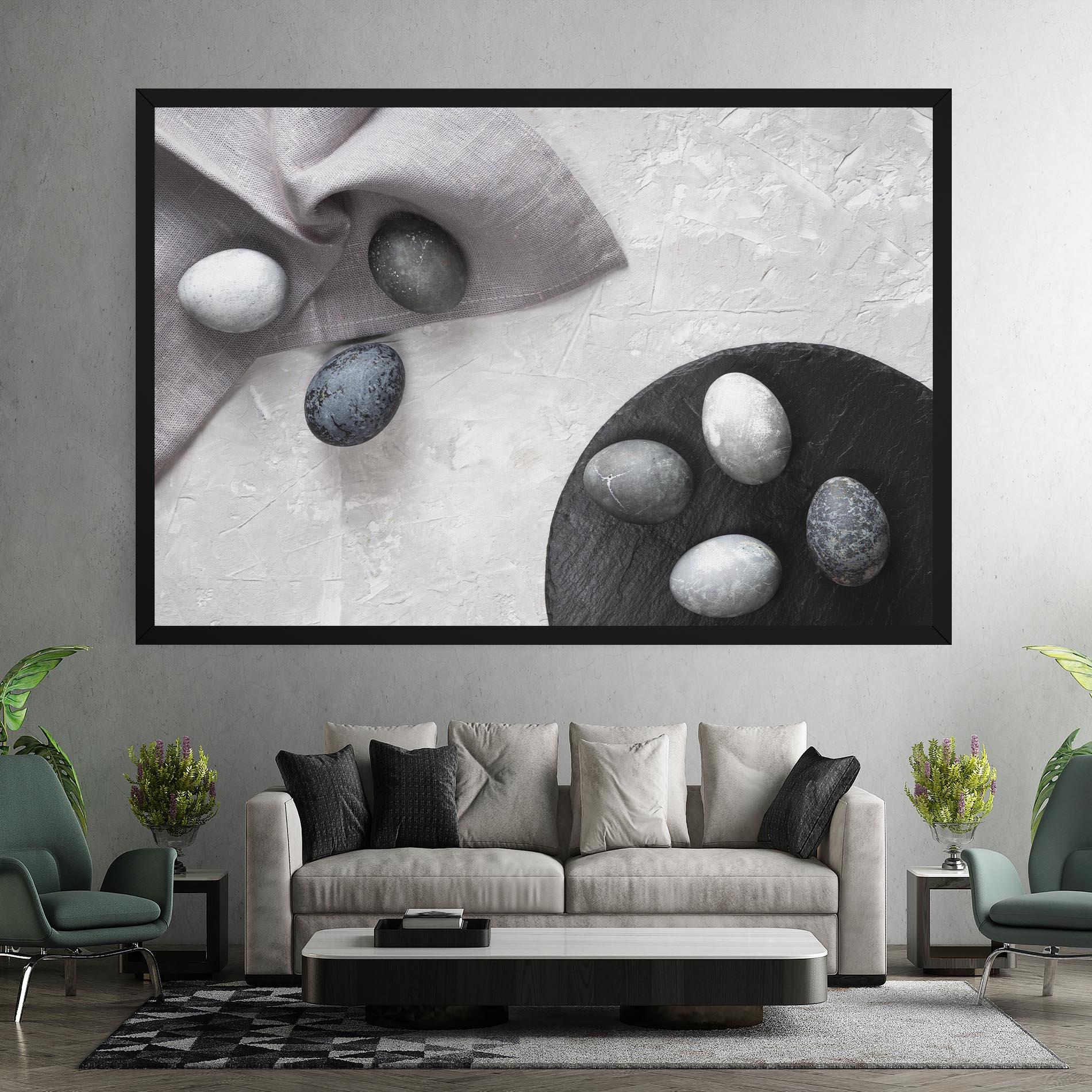 Tablou Canvas Eggs Stone mockup 7