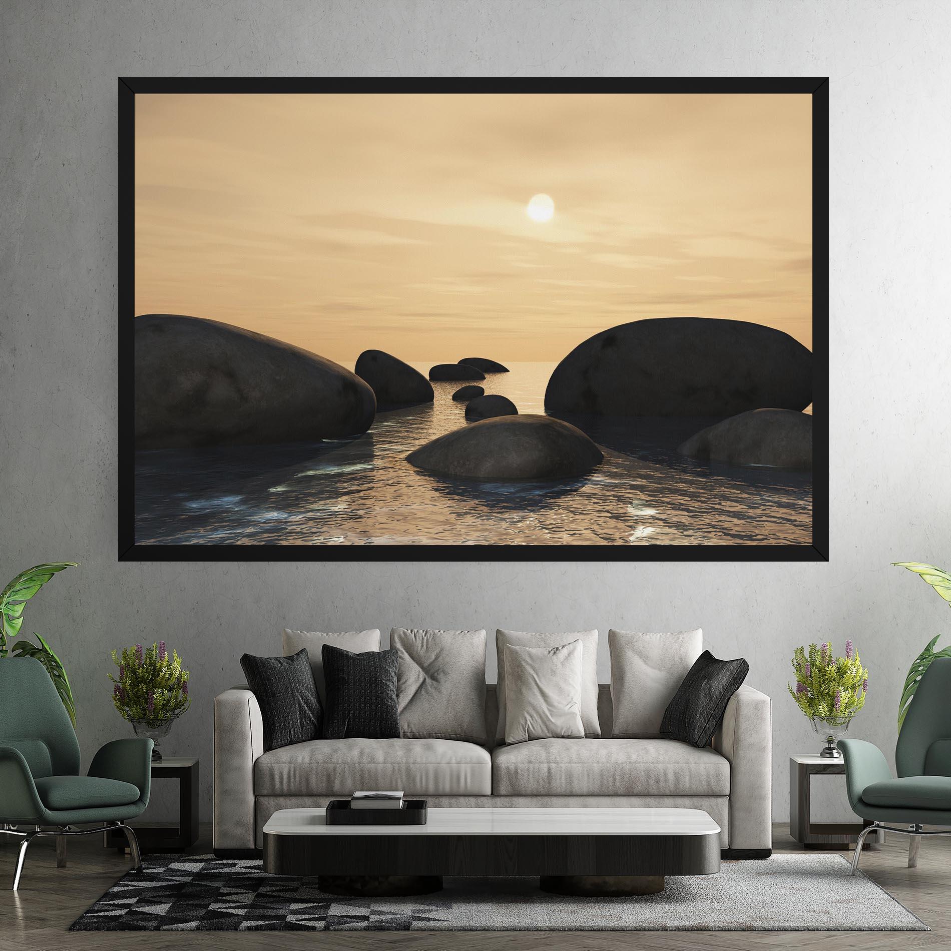 Tablou Canvas Peace Rock mockup 7