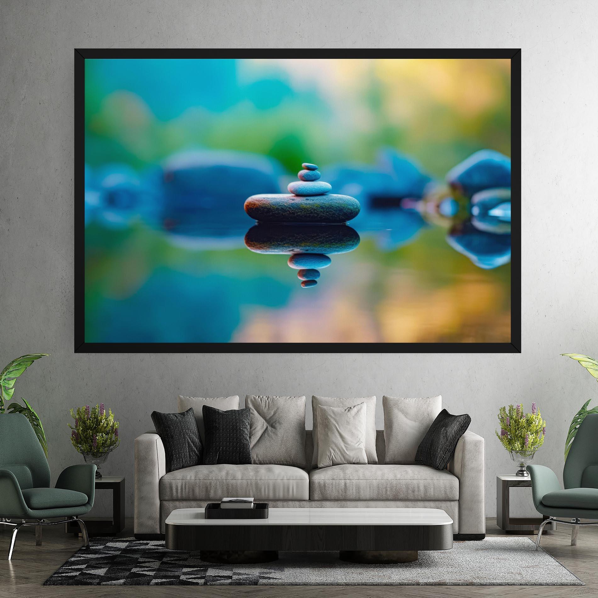 Tablou Canvas Pile Rocks mockup 7