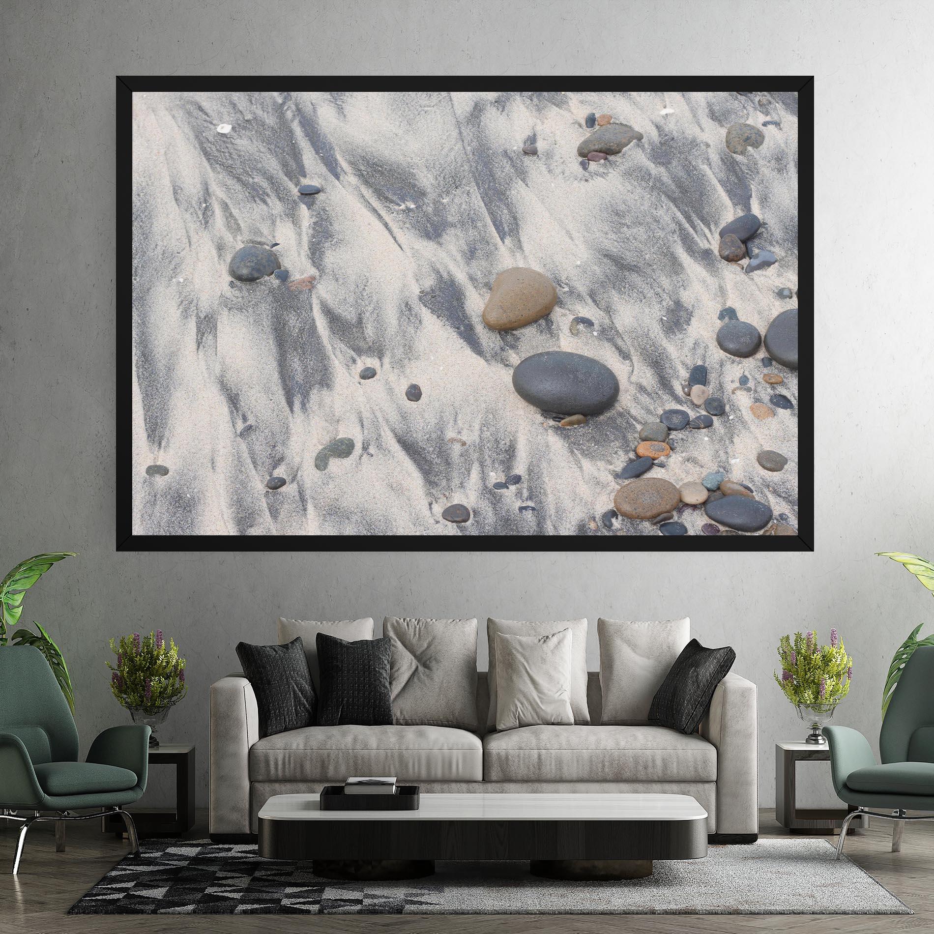 Tablou Canvas Sandy Beach Stones mockup 7