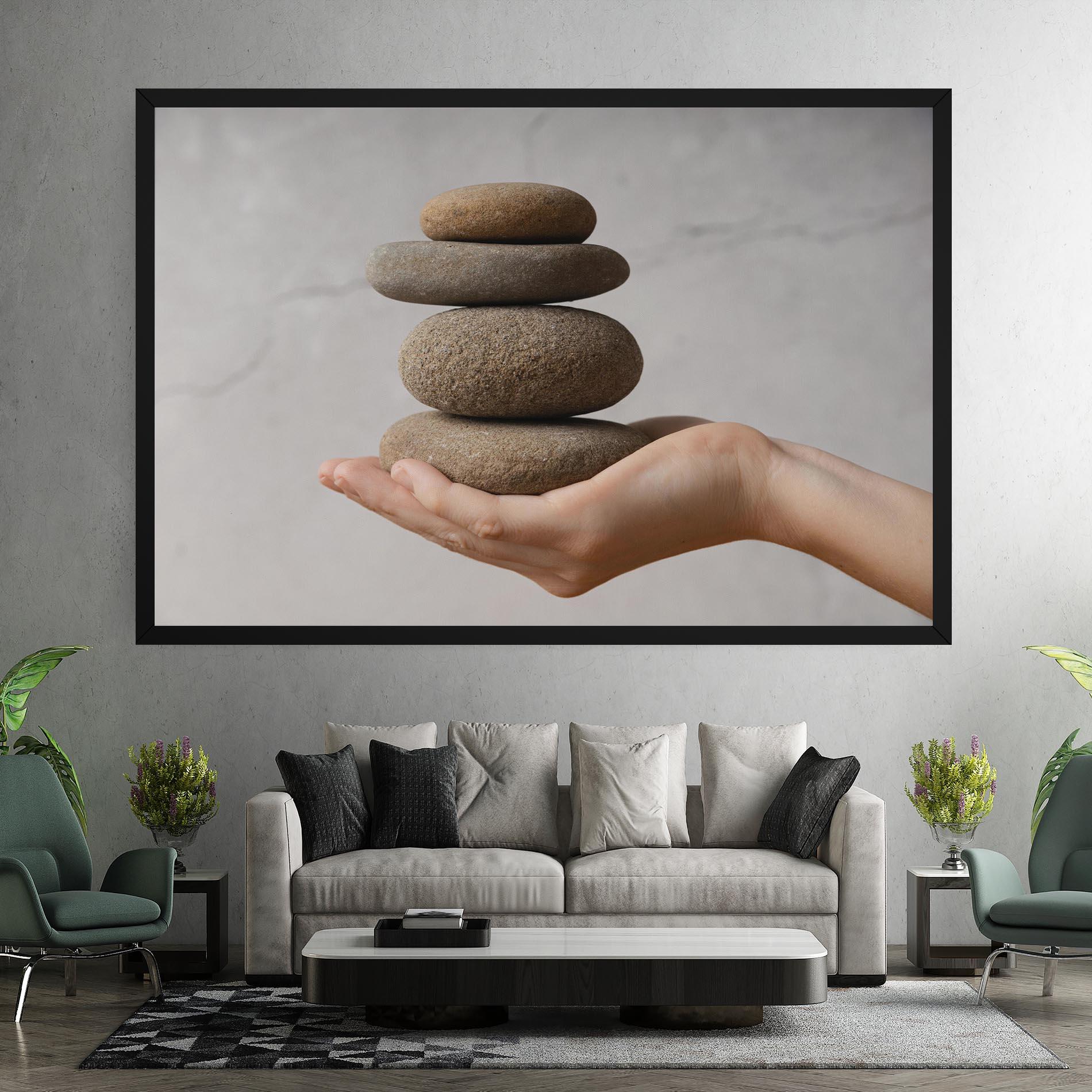 Tablou Canvas Stones Meditation mockup 7