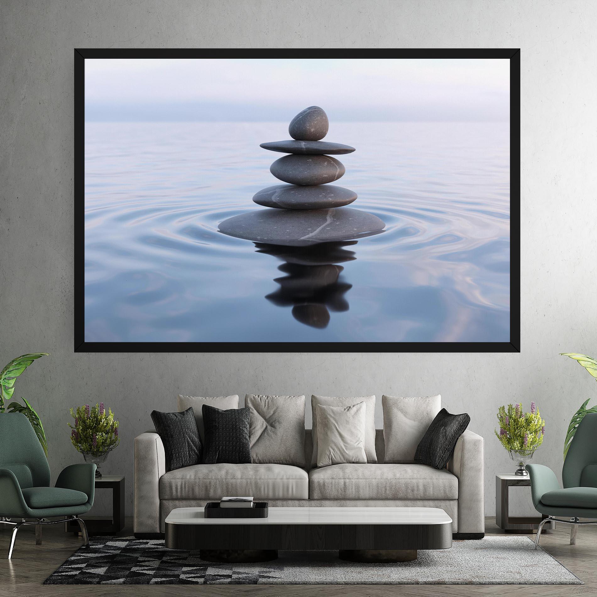 Tablou Canvas Zen Rock mockup 7
