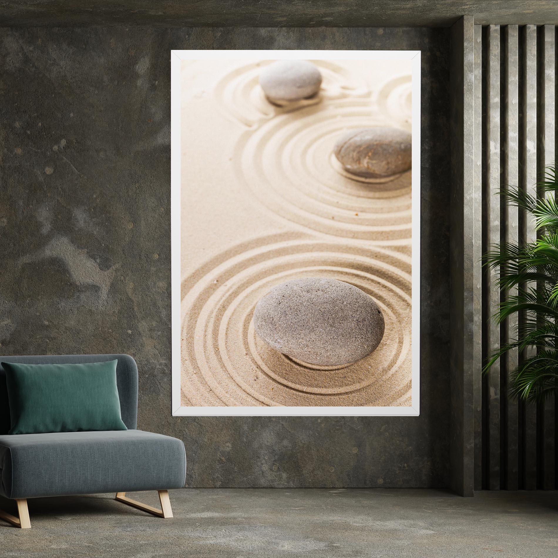 Tablou Canvas Meditation Cream Stone mockup 7