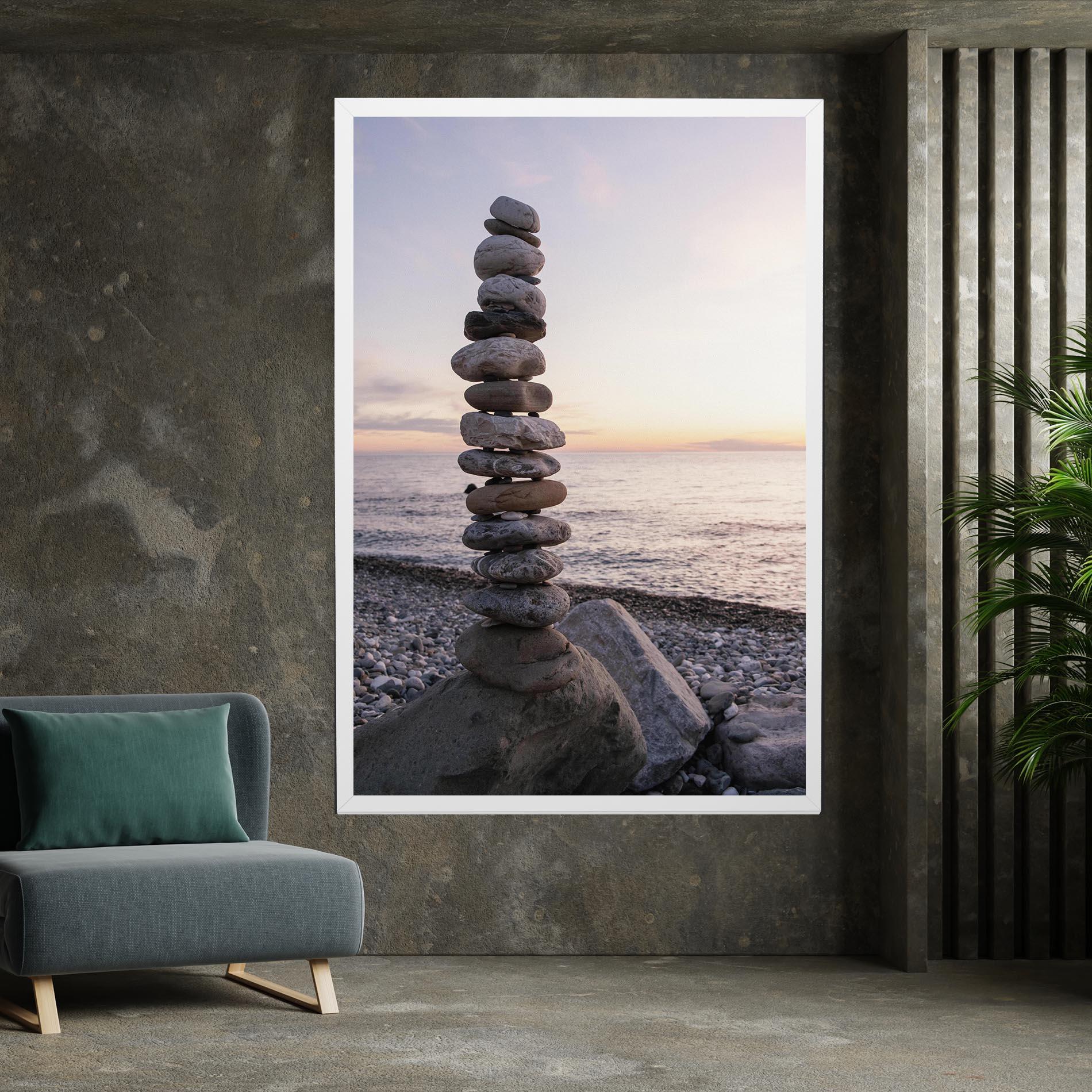 Tablou Canvas Pebbles Seaside mockup 7