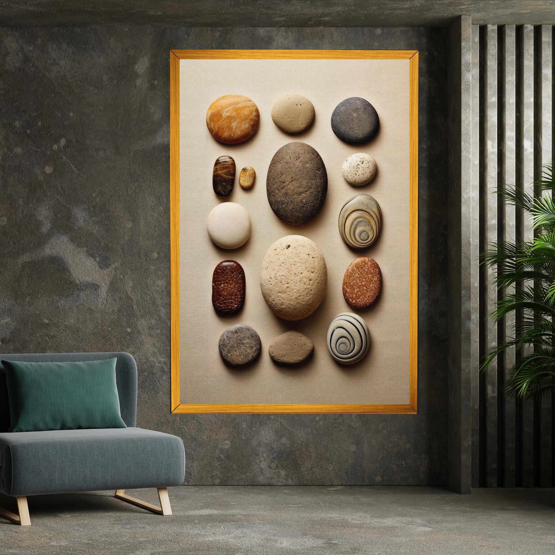 Tablou Canvas Massage Stones Sand mockup 7