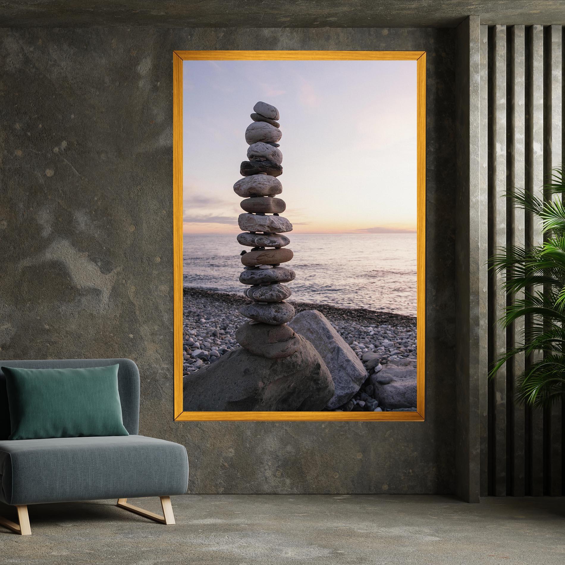 Tablou Canvas Pebbles Seaside mockup 7