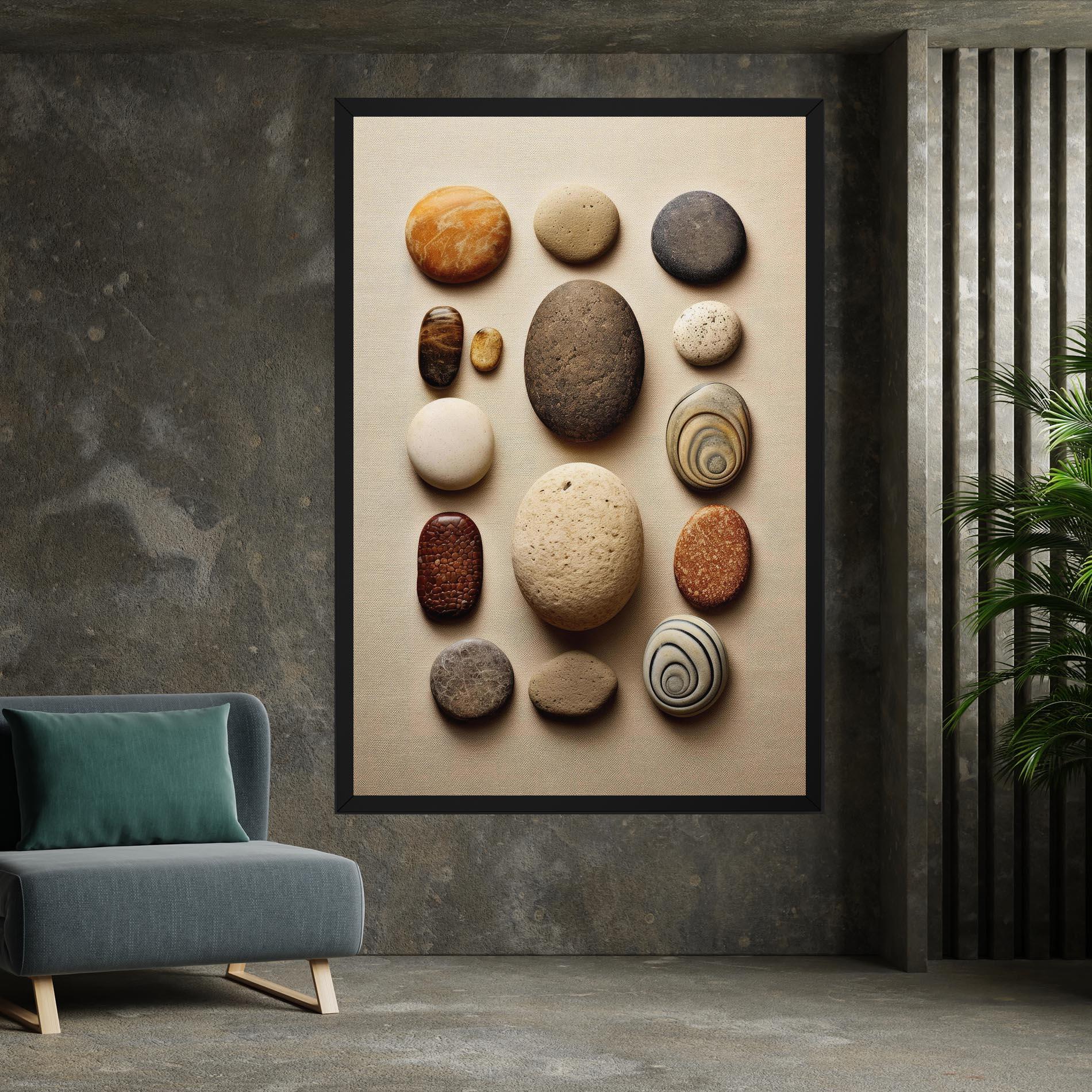 Tablou Canvas Massage Stones Sand mockup 7