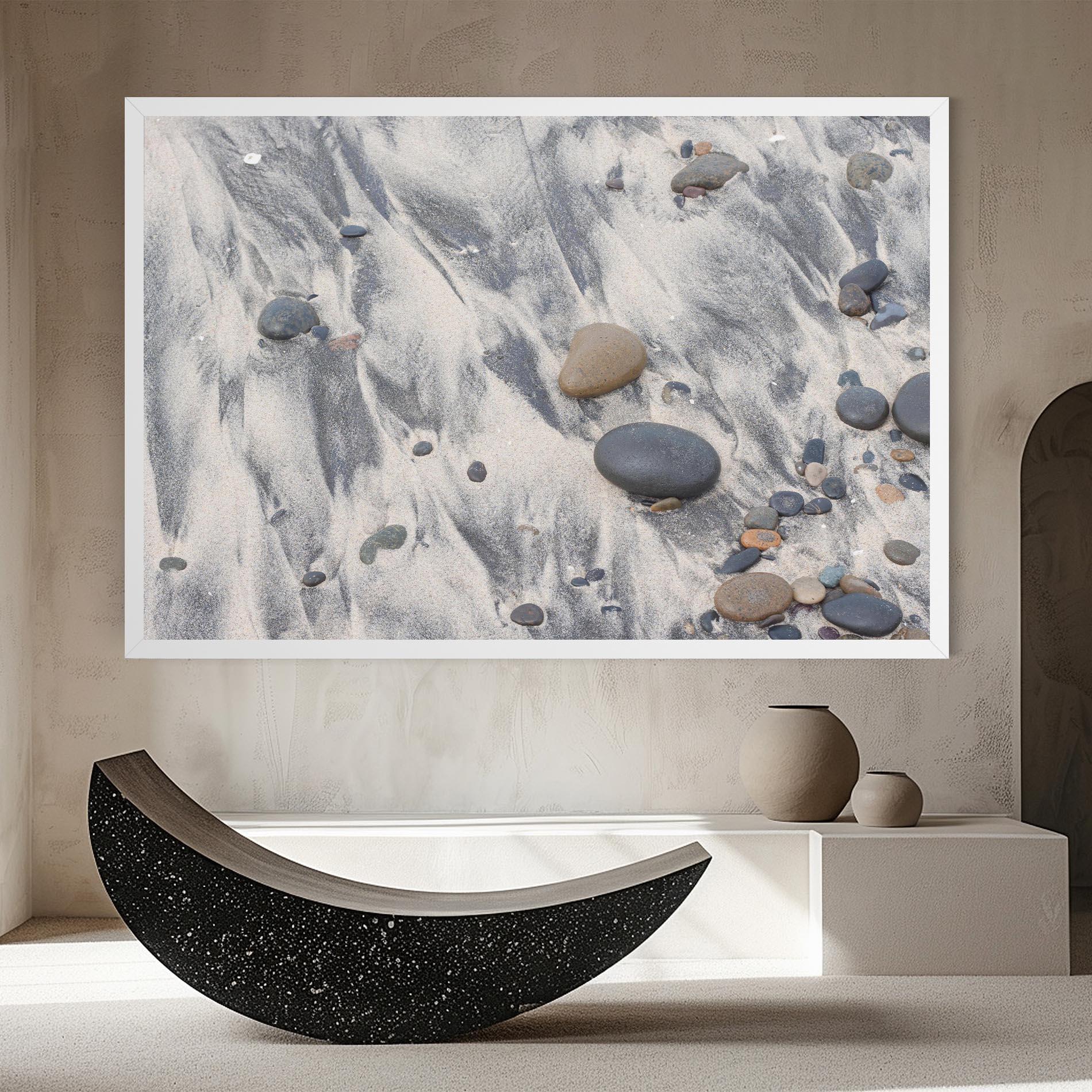 Tablou Canvas Sandy Beach Stones mockup 8