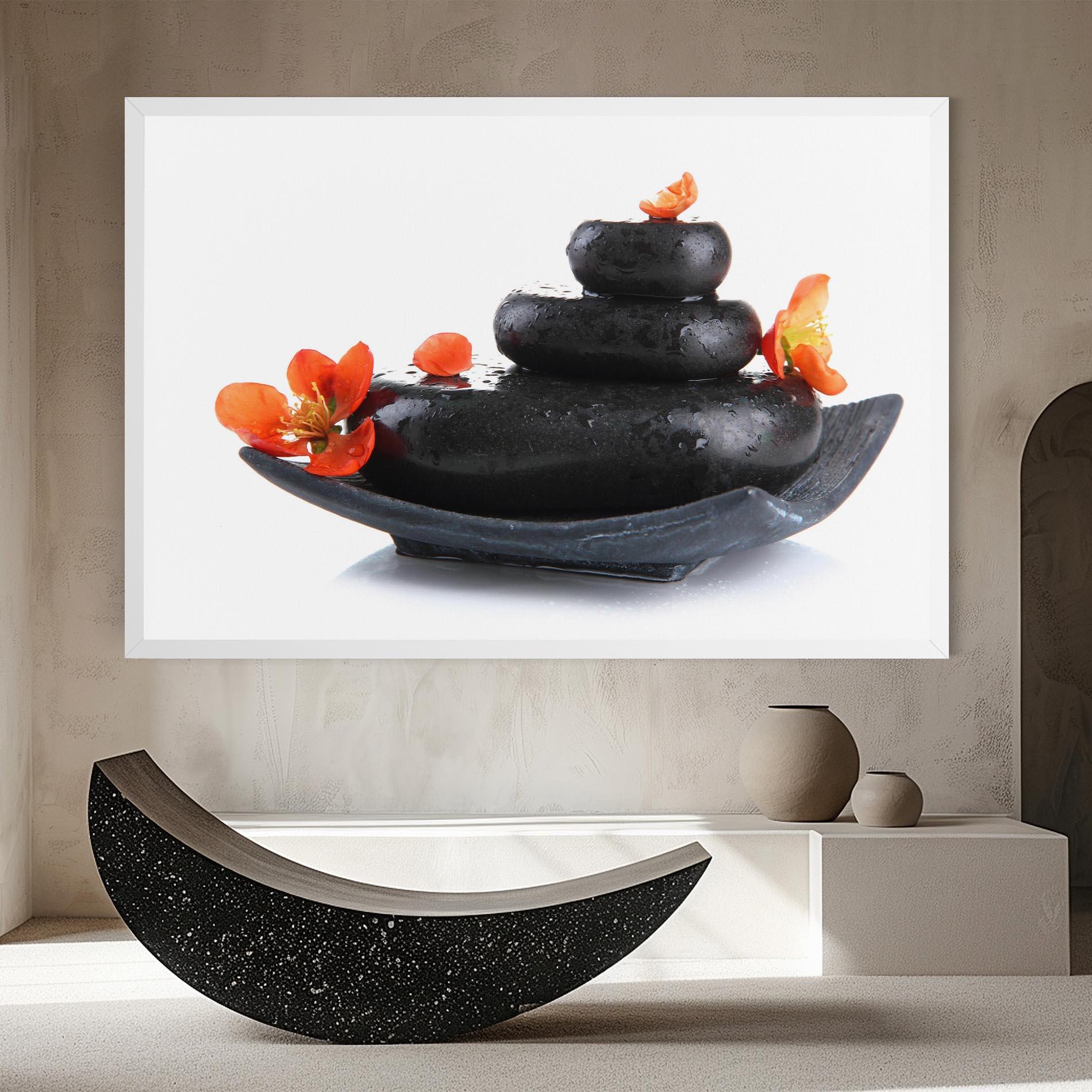 Tablou Canvas Spa Stones Flowers mockup 8