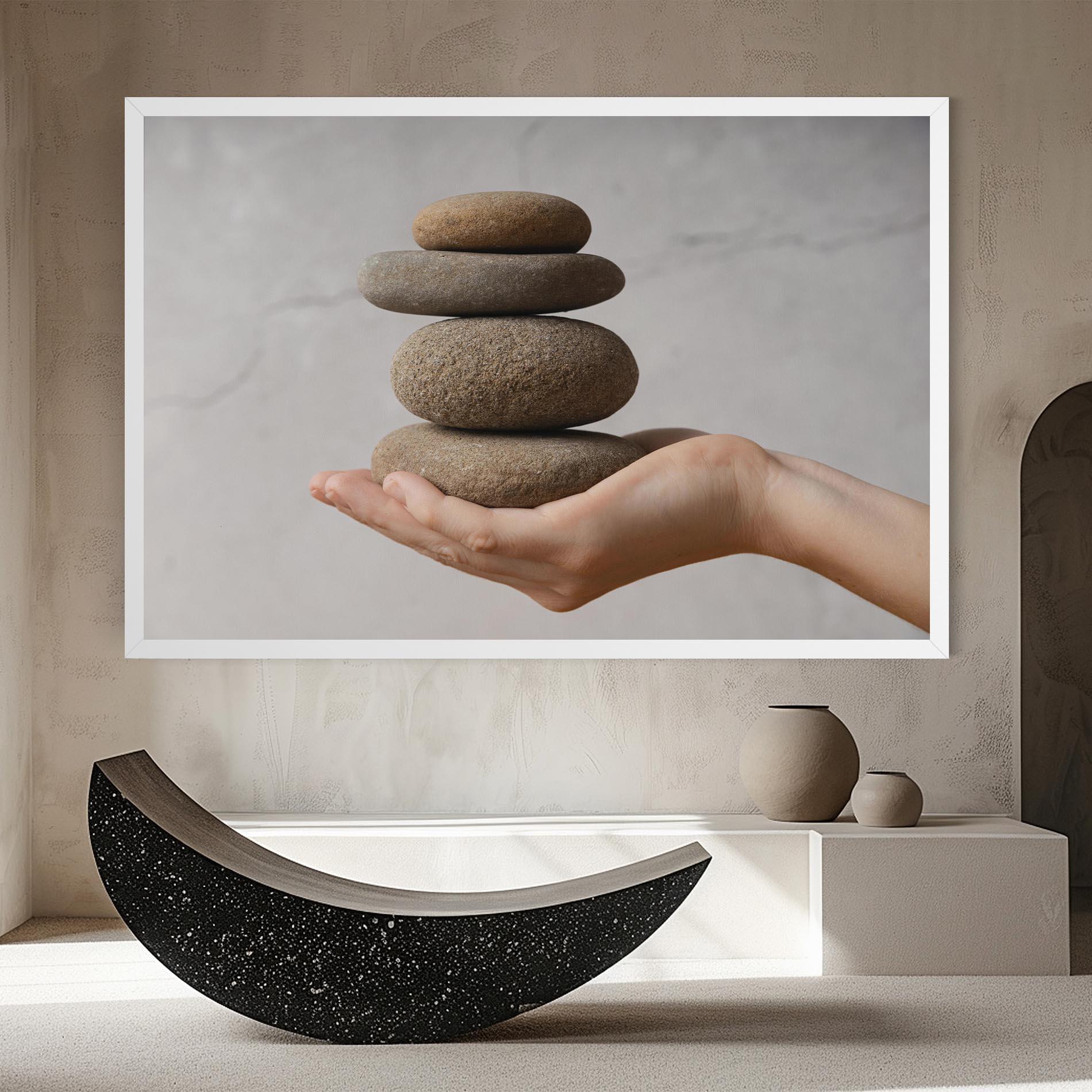 Tablou Canvas Stones Meditation mockup 8
