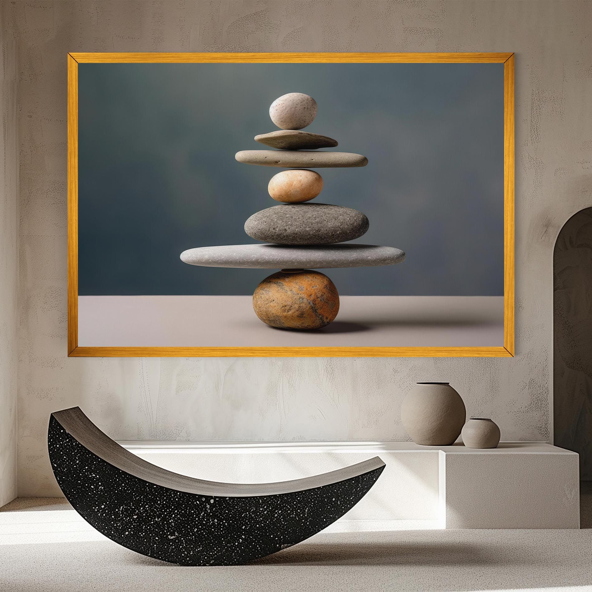 Balance Pebbles Pyramid mockup 8