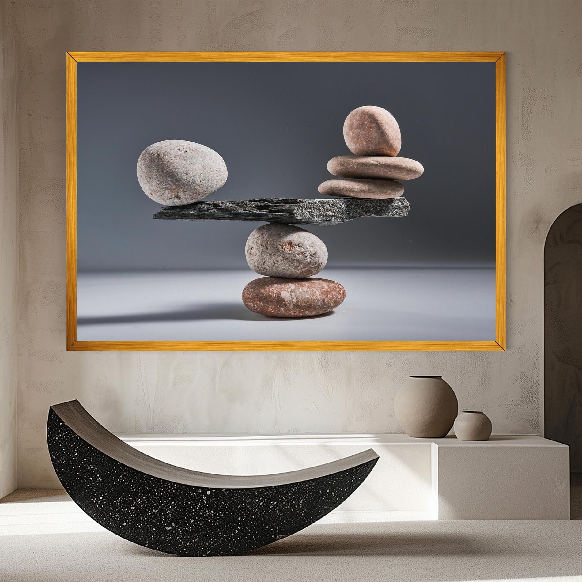 Tablou Canvas Balancing Pebbles mockup 8