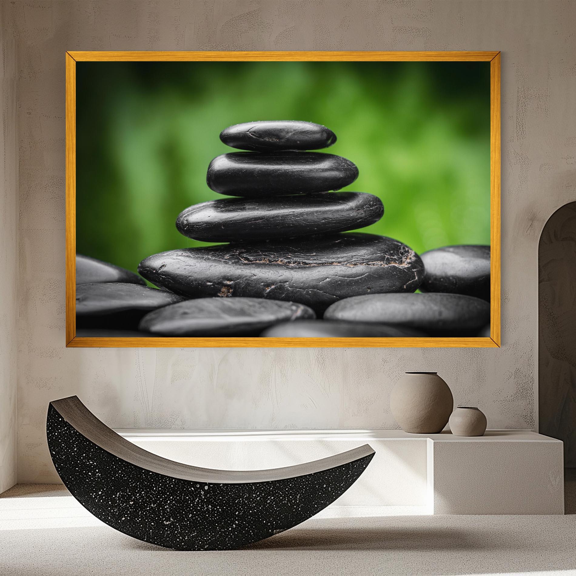Tablou Canvas Black Stone Meditation mockup 8