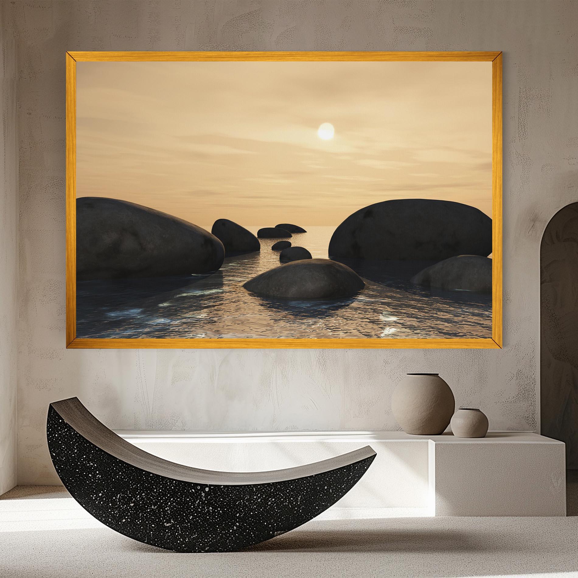 Tablou Canvas Peace Rock mockup 8