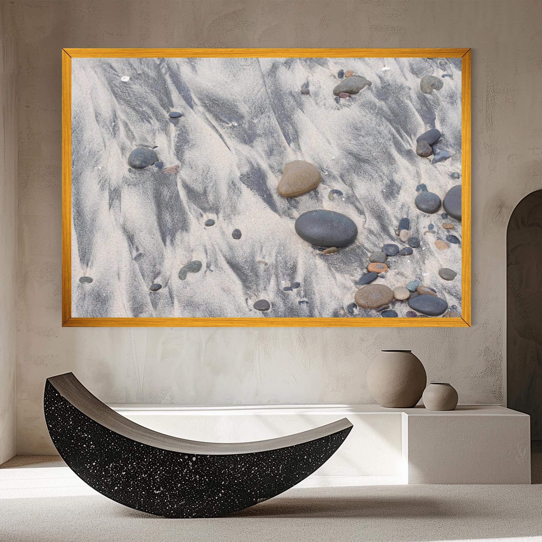 Tablou Canvas Sandy Beach Stones mockup 8