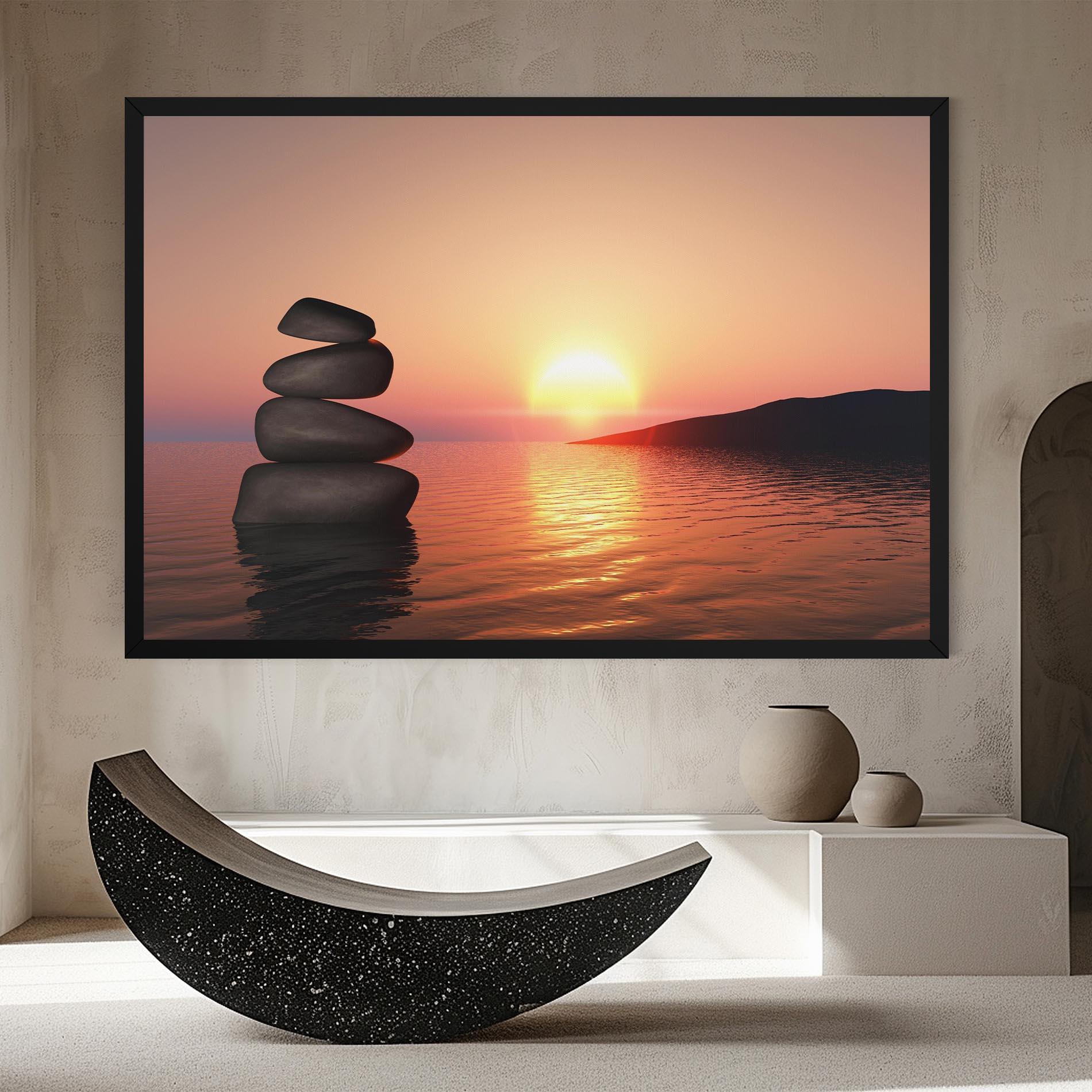 Tablou Canvas Peace And Sunset mockup 8