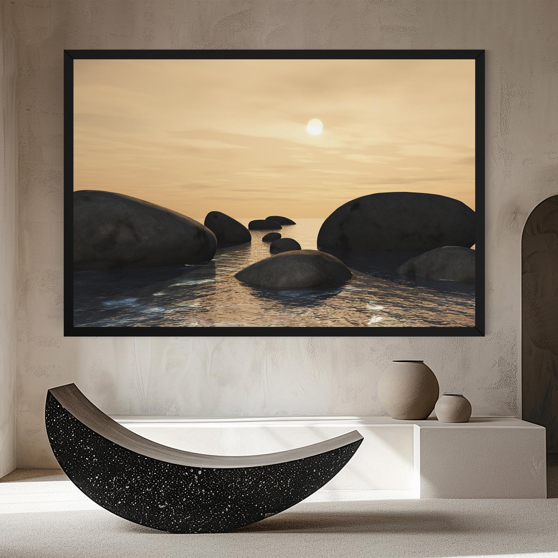 Tablou Canvas Peace Rock mockup 8