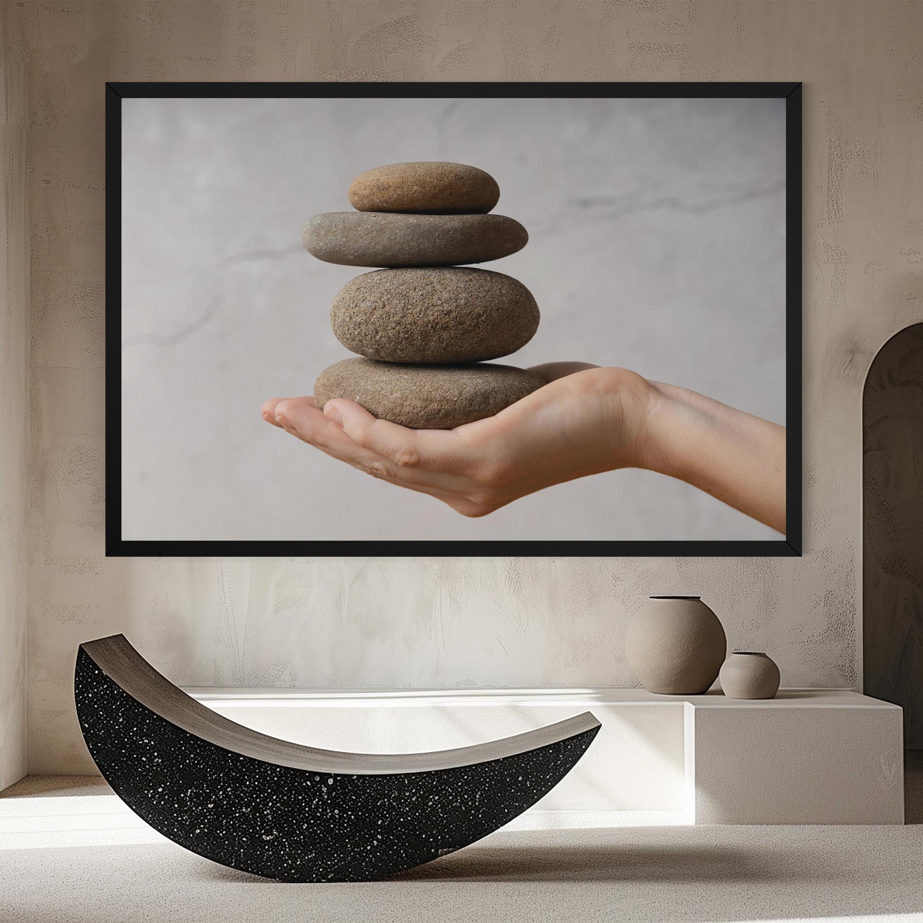 Tablou Canvas Stones Meditation mockup 8