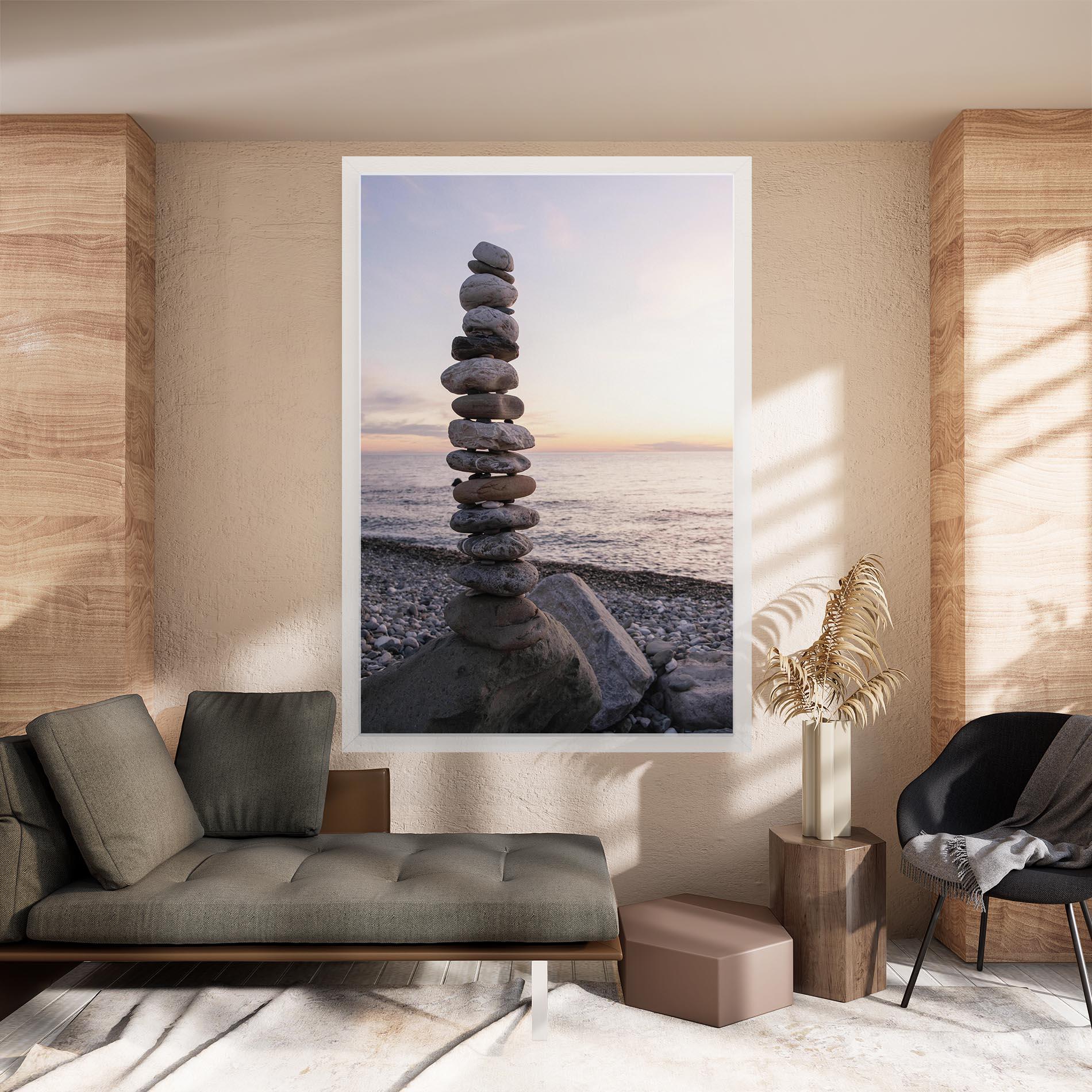 Tablou Canvas Pebbles Seaside mockup 8