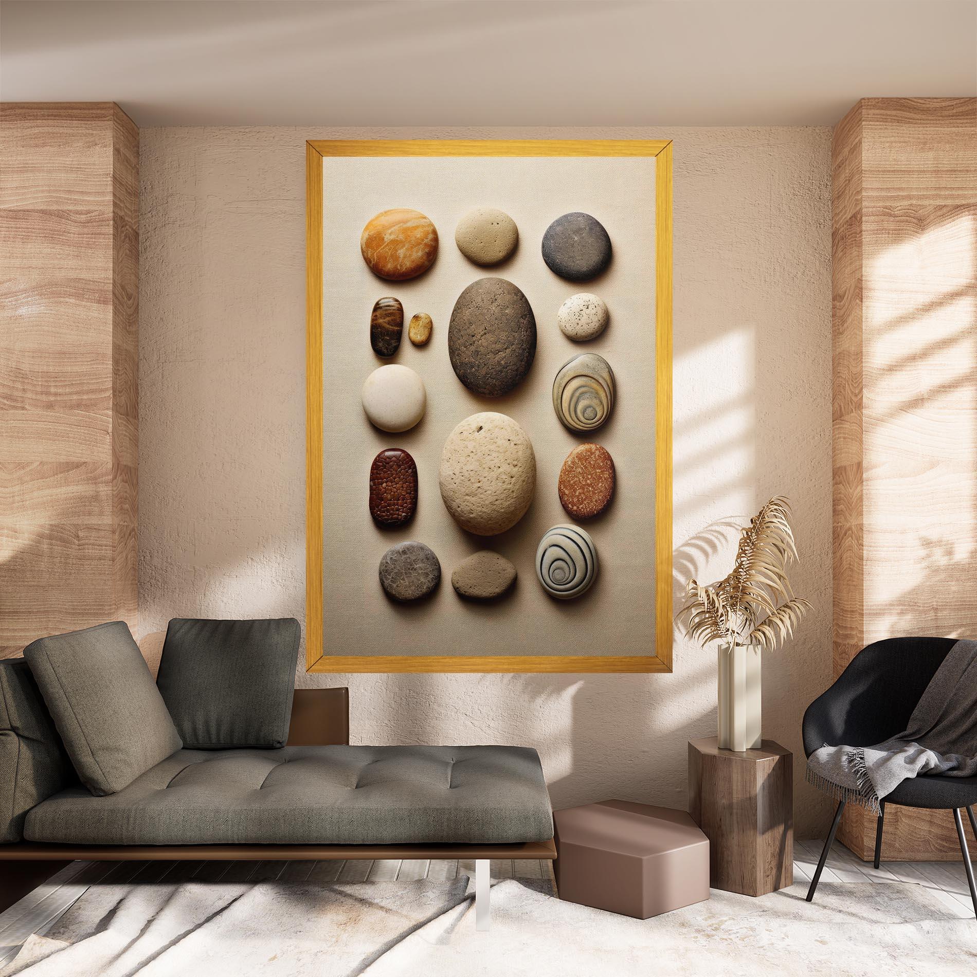 Tablou Canvas Massage Stones Sand mockup 8