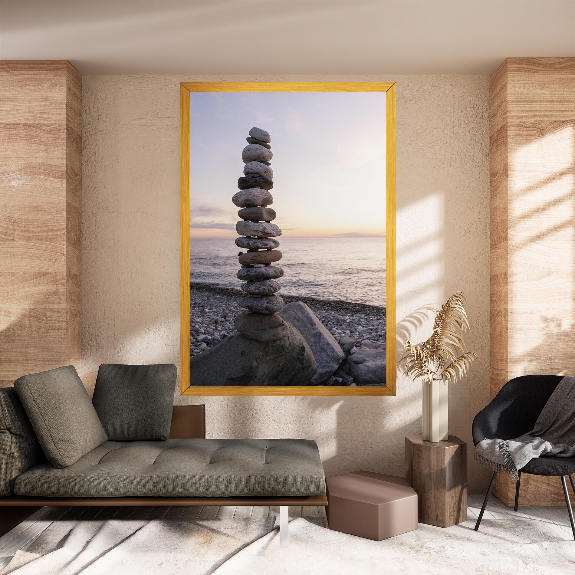 Tablou Canvas Pebbles Seaside mockup 8