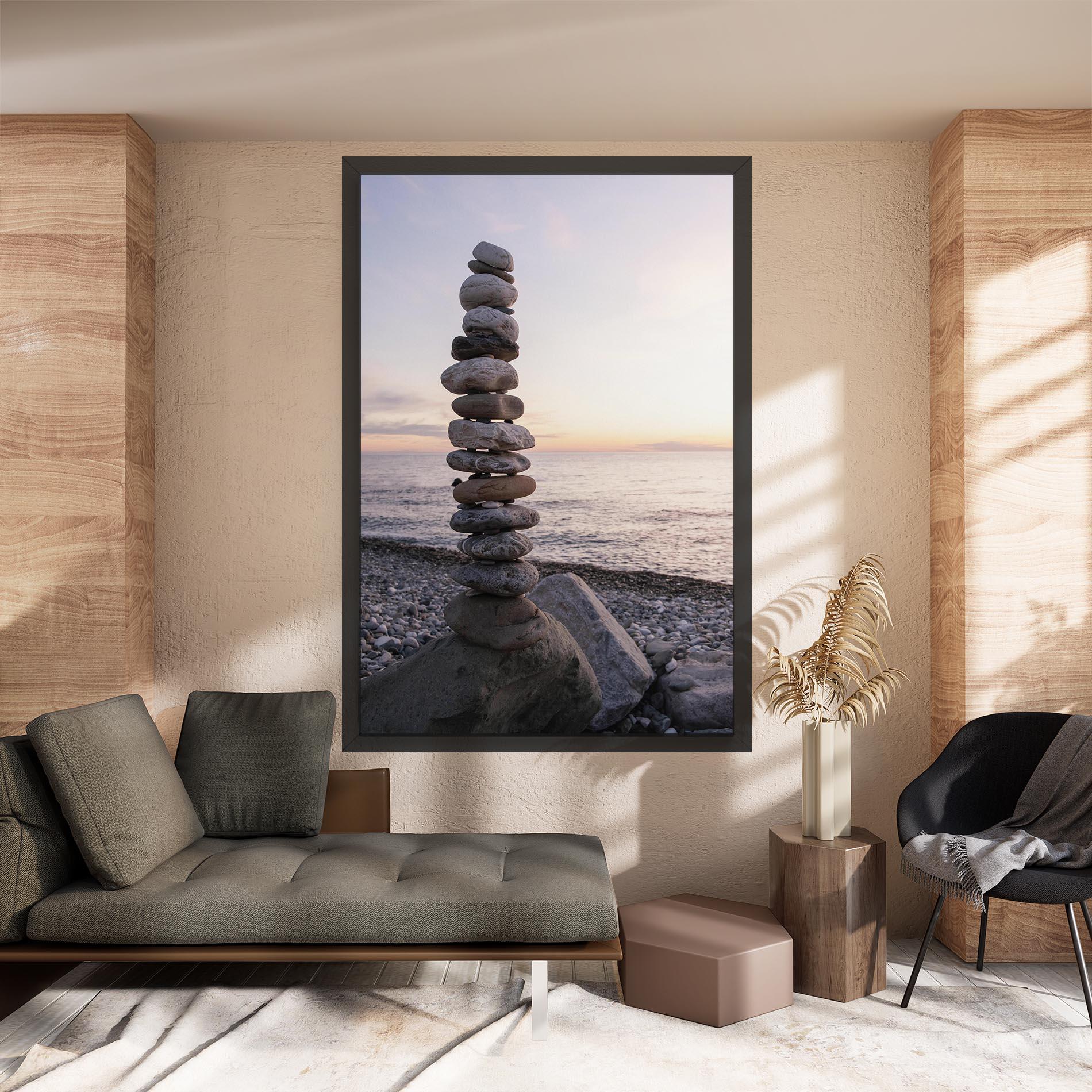Tablou Canvas Pebbles Seaside mockup 8