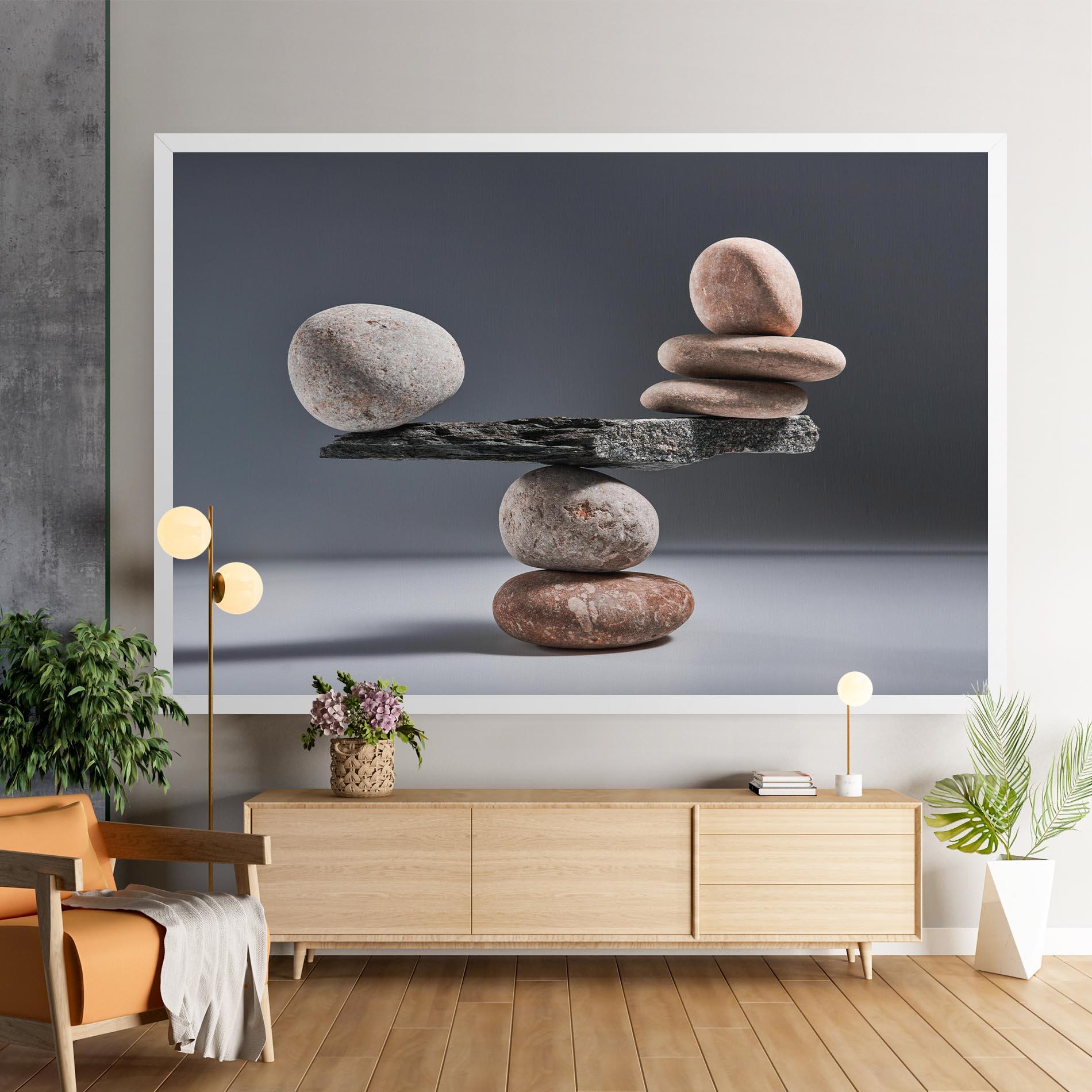 Tablou Canvas Balancing Pebbles mockup 9