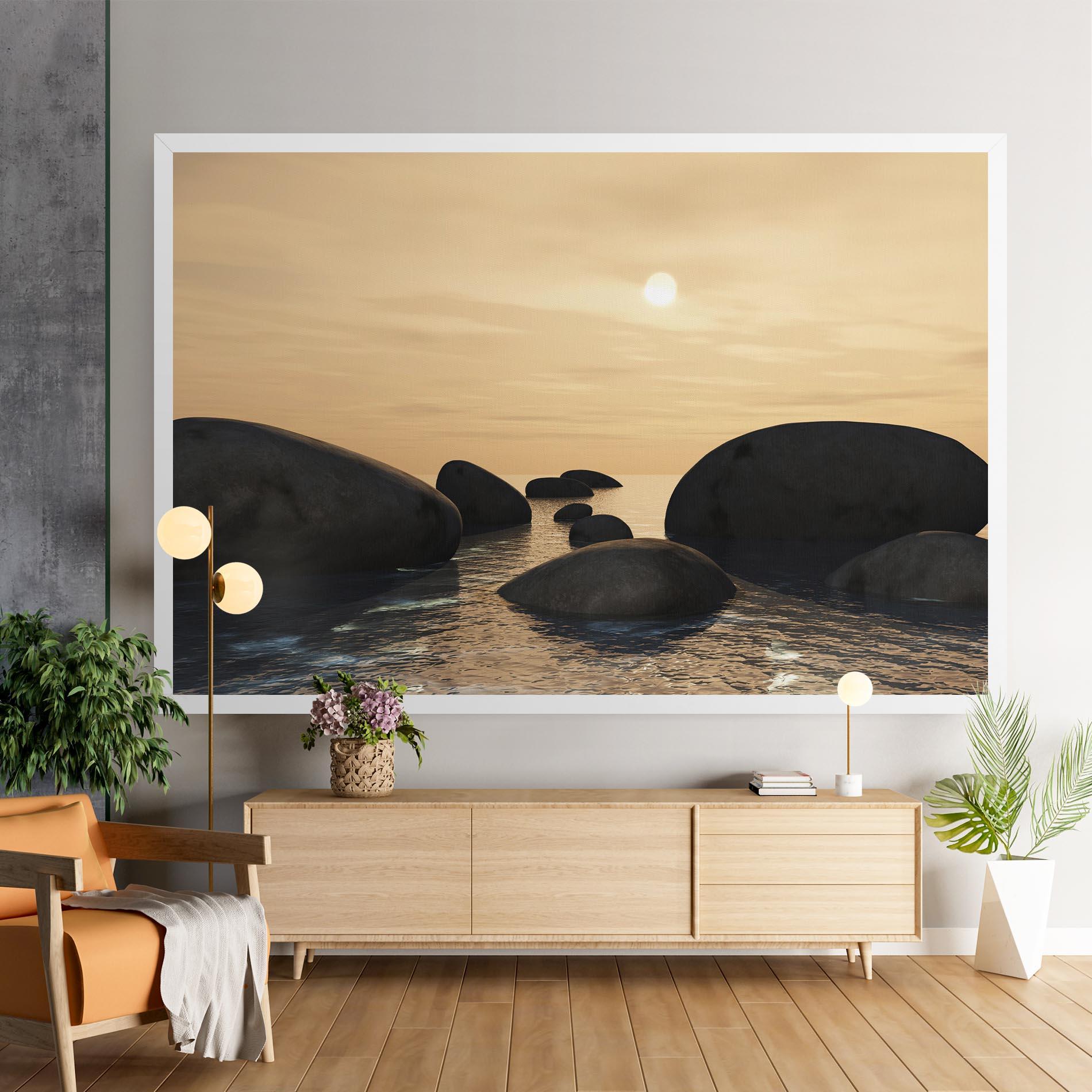 Tablou Canvas Peace Rock mockup 9