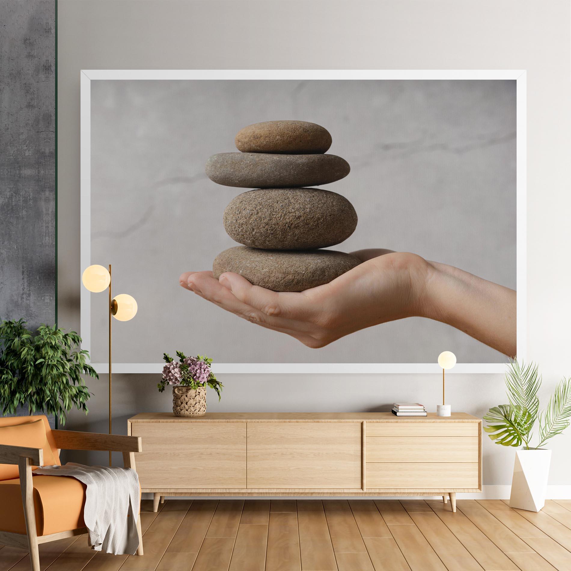 Tablou Canvas Stones Meditation mockup 9