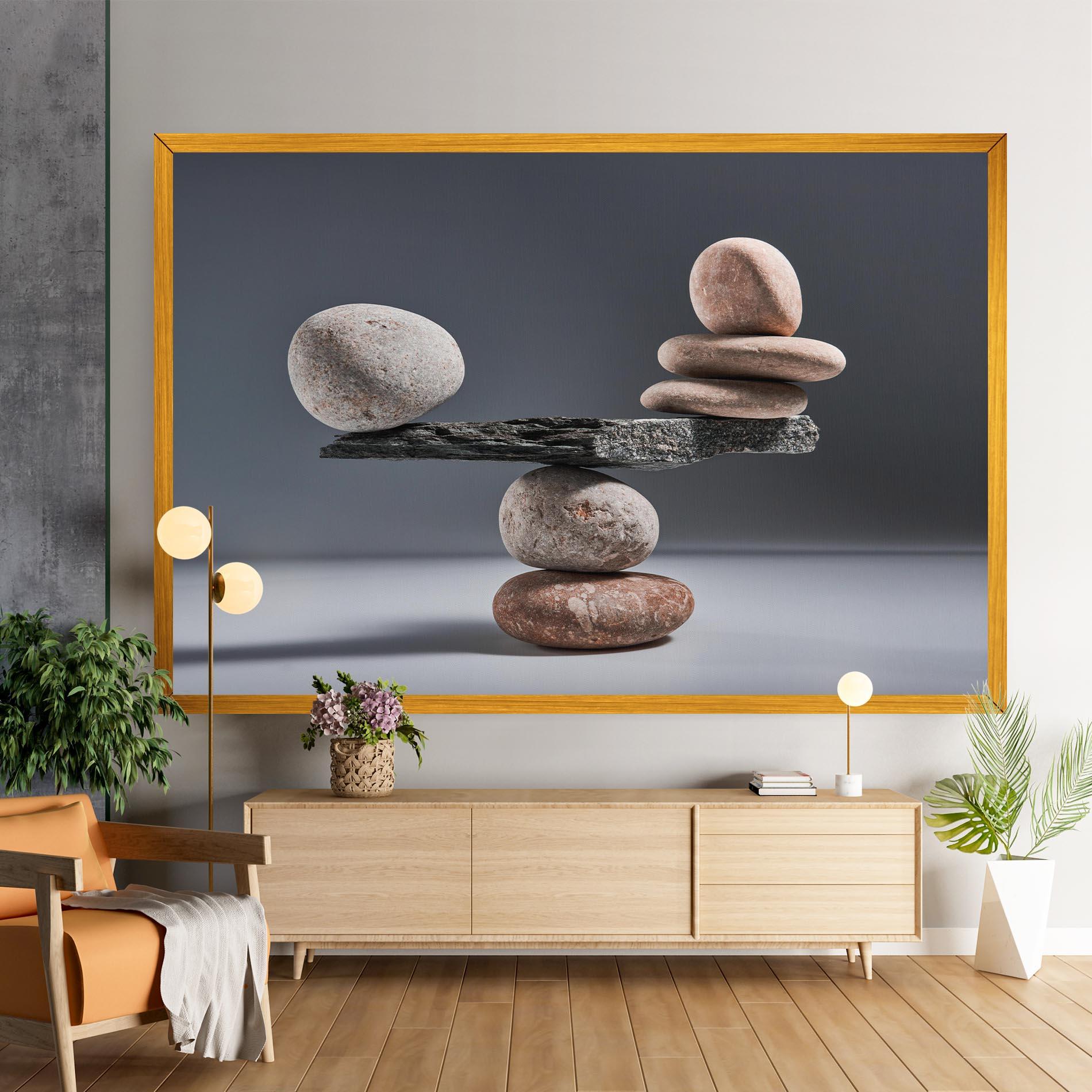 Tablou Canvas Balancing Pebbles mockup 9
