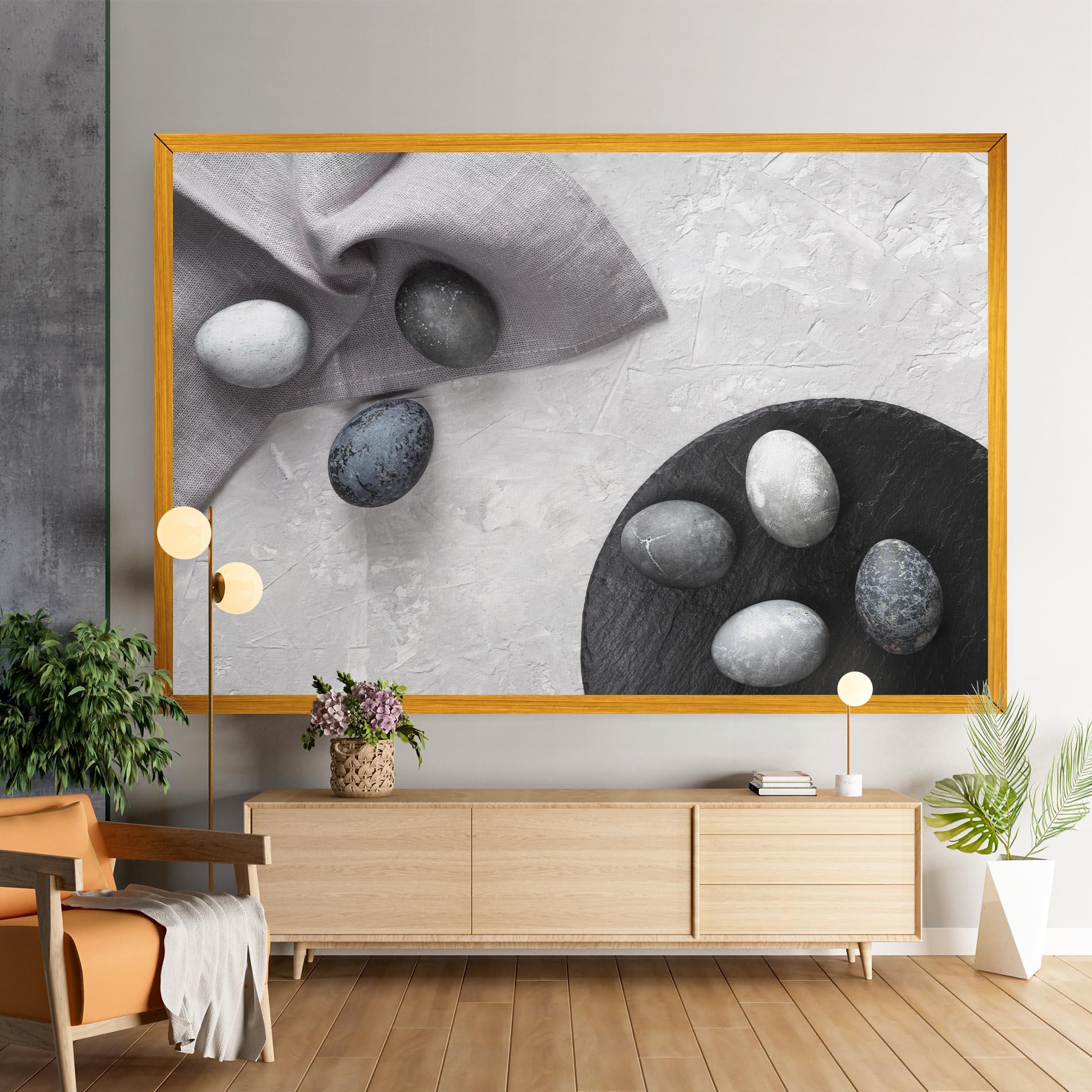 Tablou Canvas Eggs Stone mockup 9