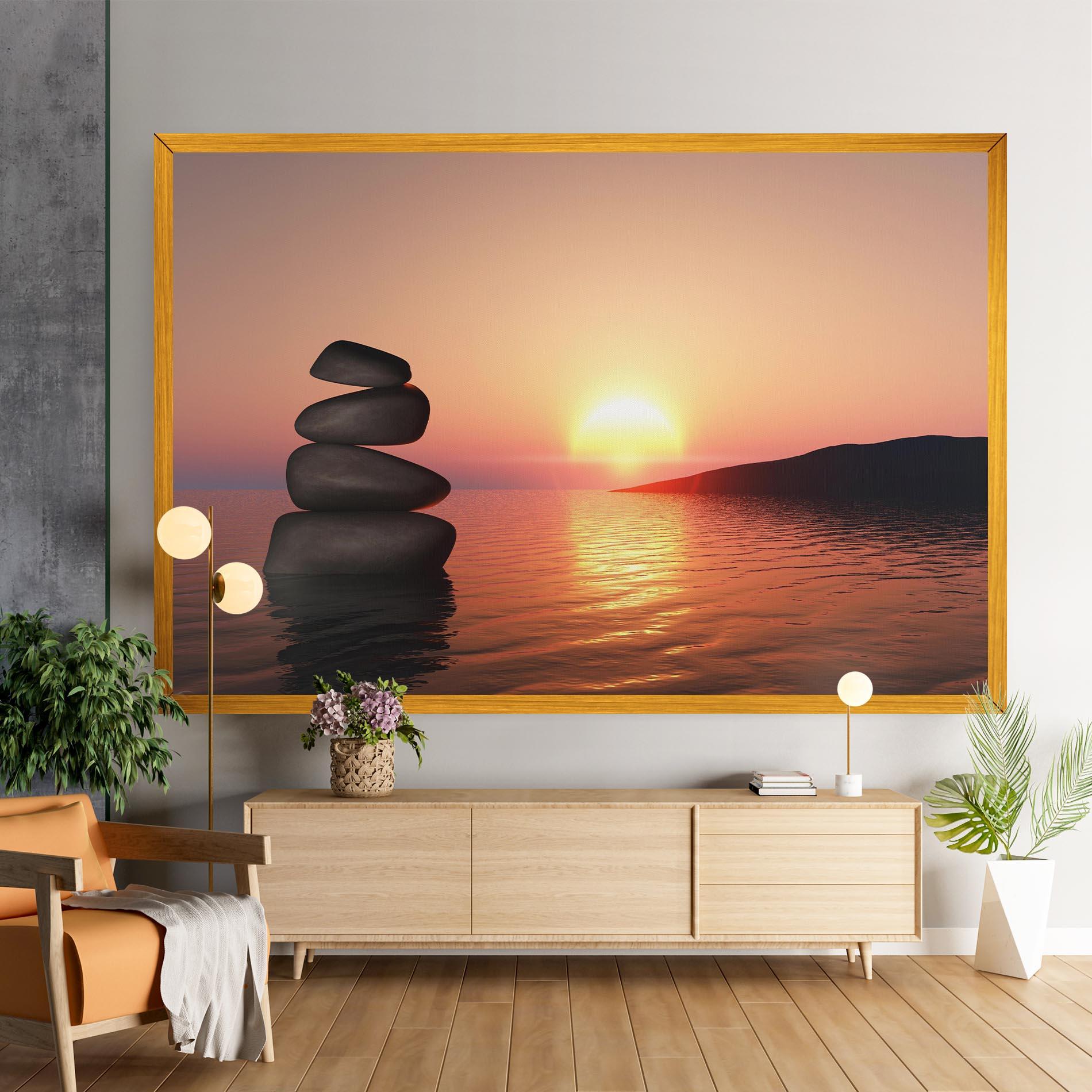 Tablou Canvas Peace And Sunset mockup 9