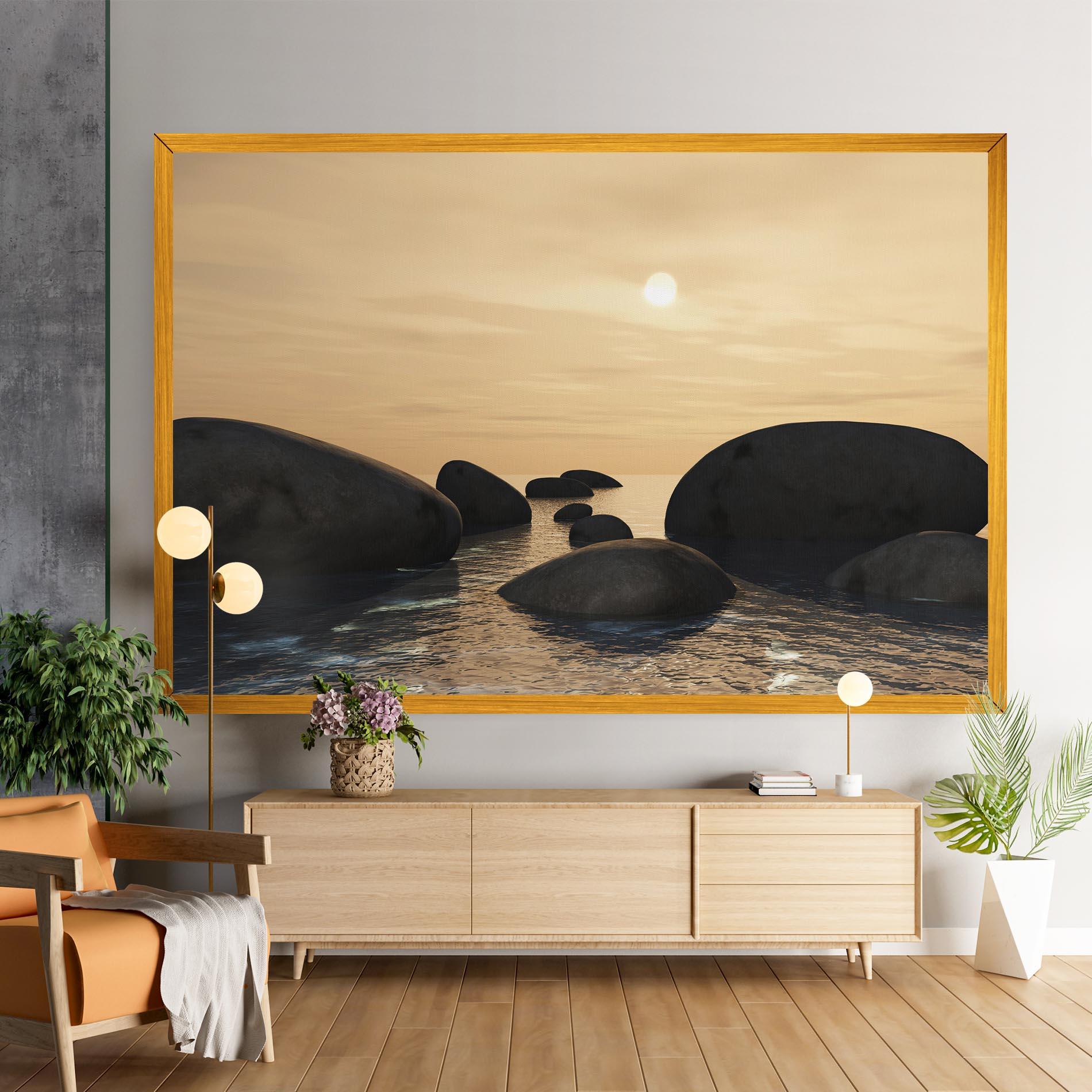 Tablou Canvas Peace Rock mockup 9