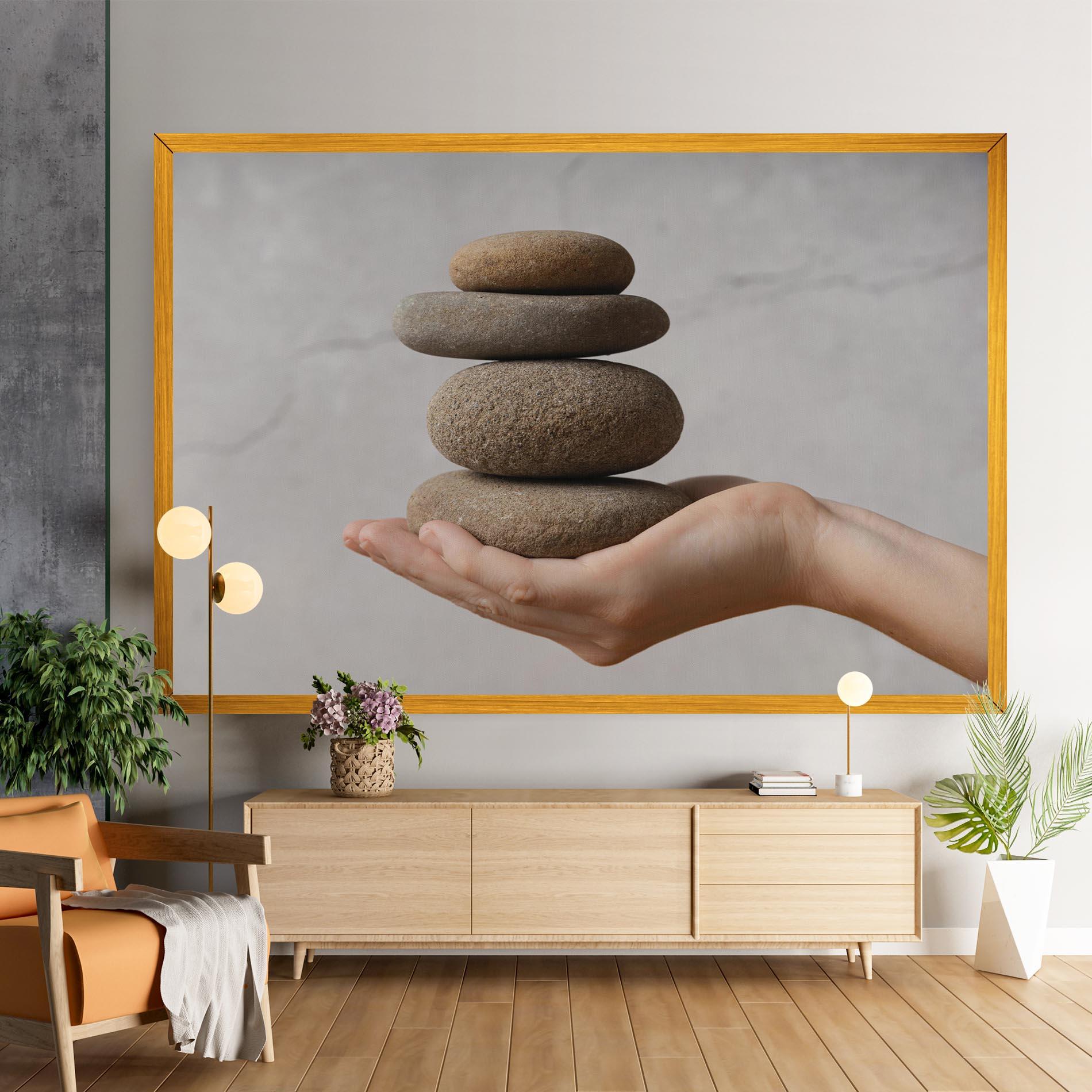 Tablou Canvas Stones Meditation mockup 9
