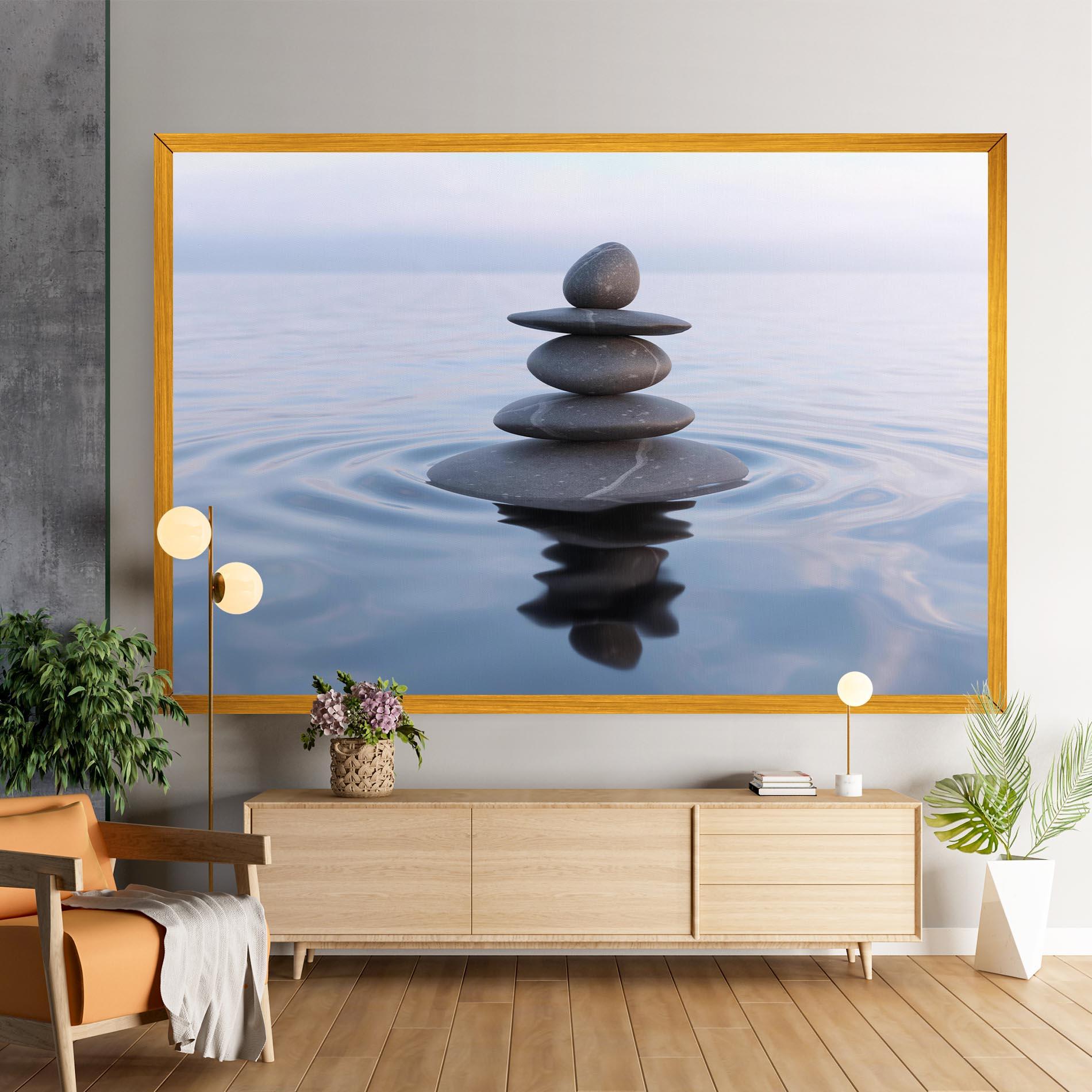 Tablou Canvas Zen Rock mockup 9