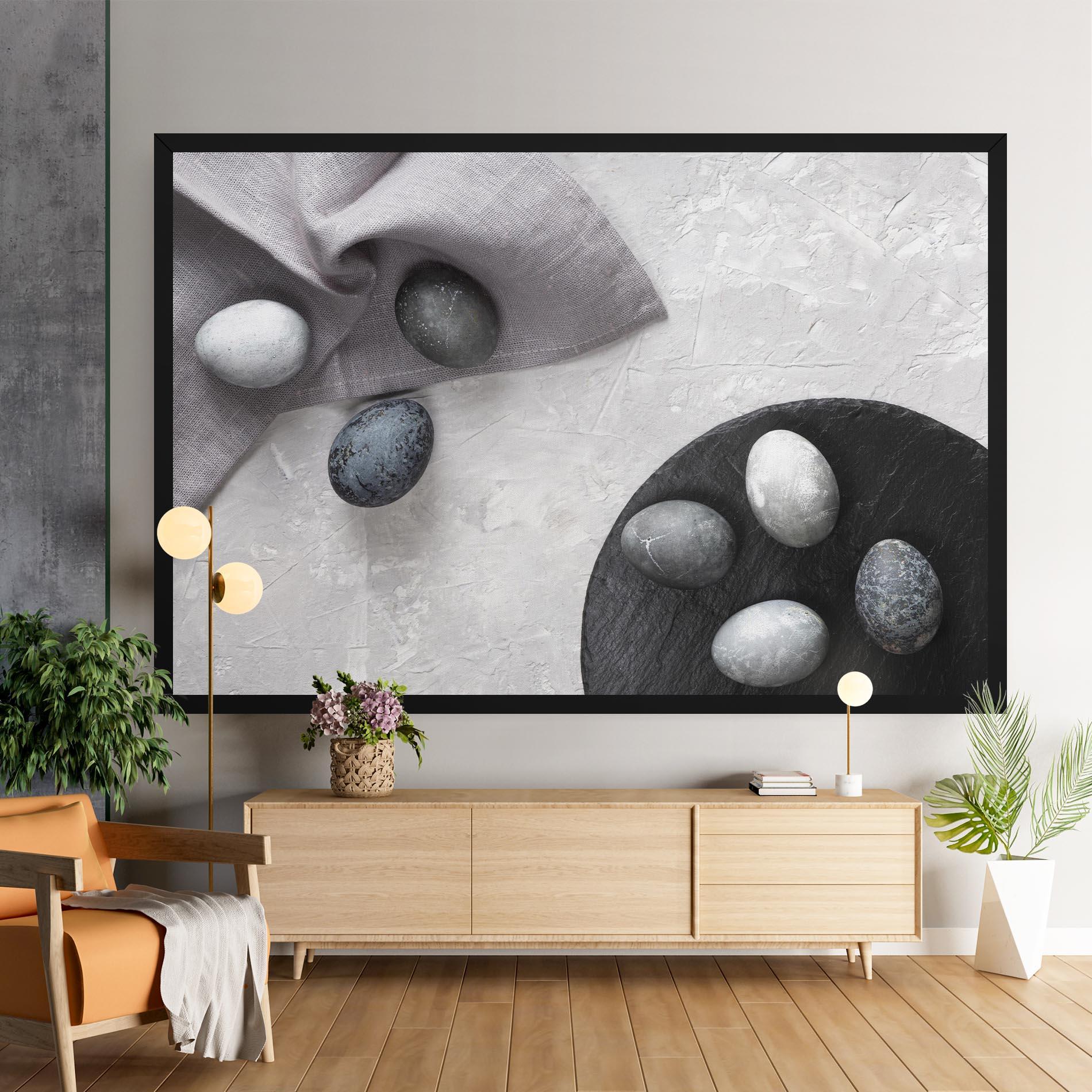 Tablou Canvas Eggs Stone mockup 9