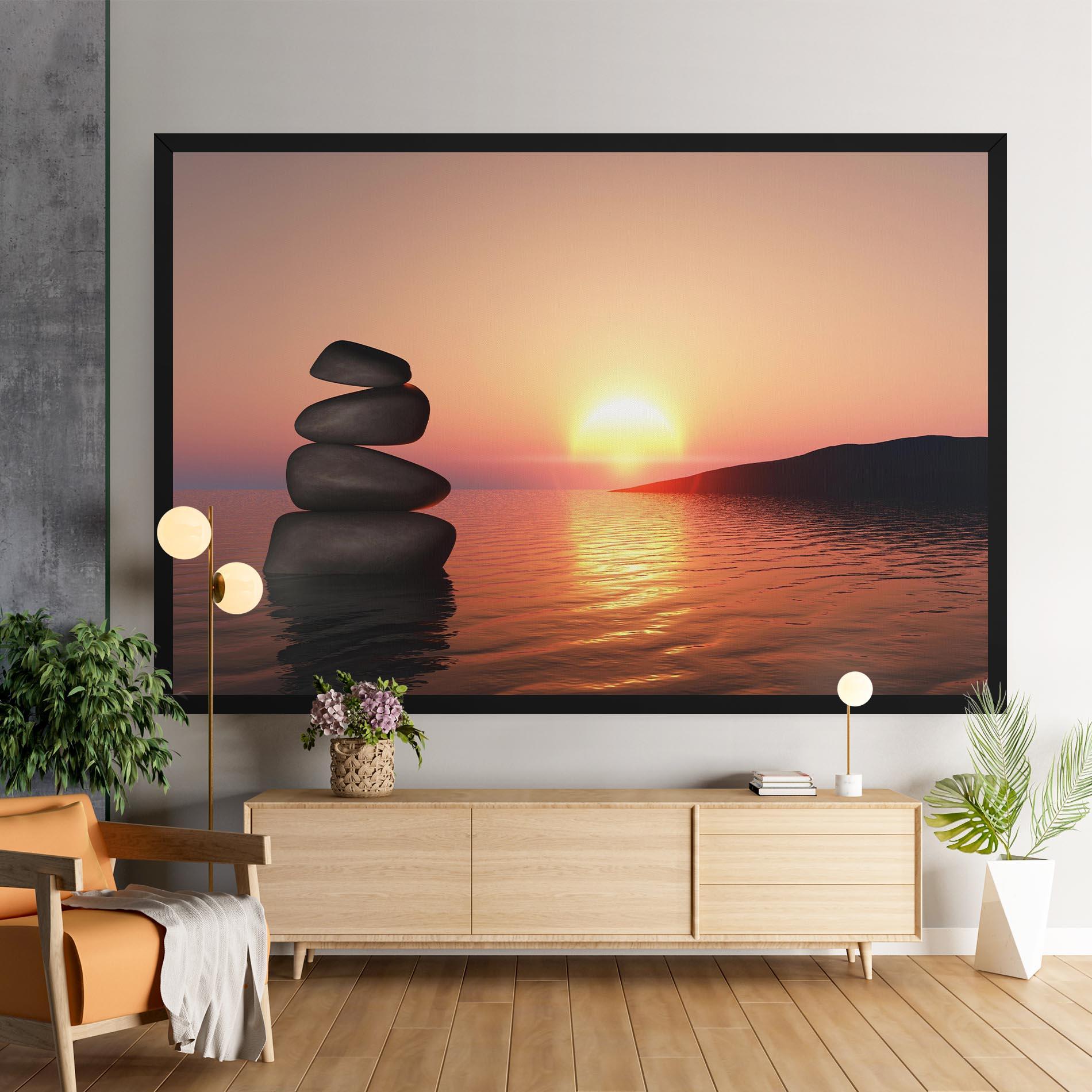 Tablou Canvas Peace And Sunset mockup 9