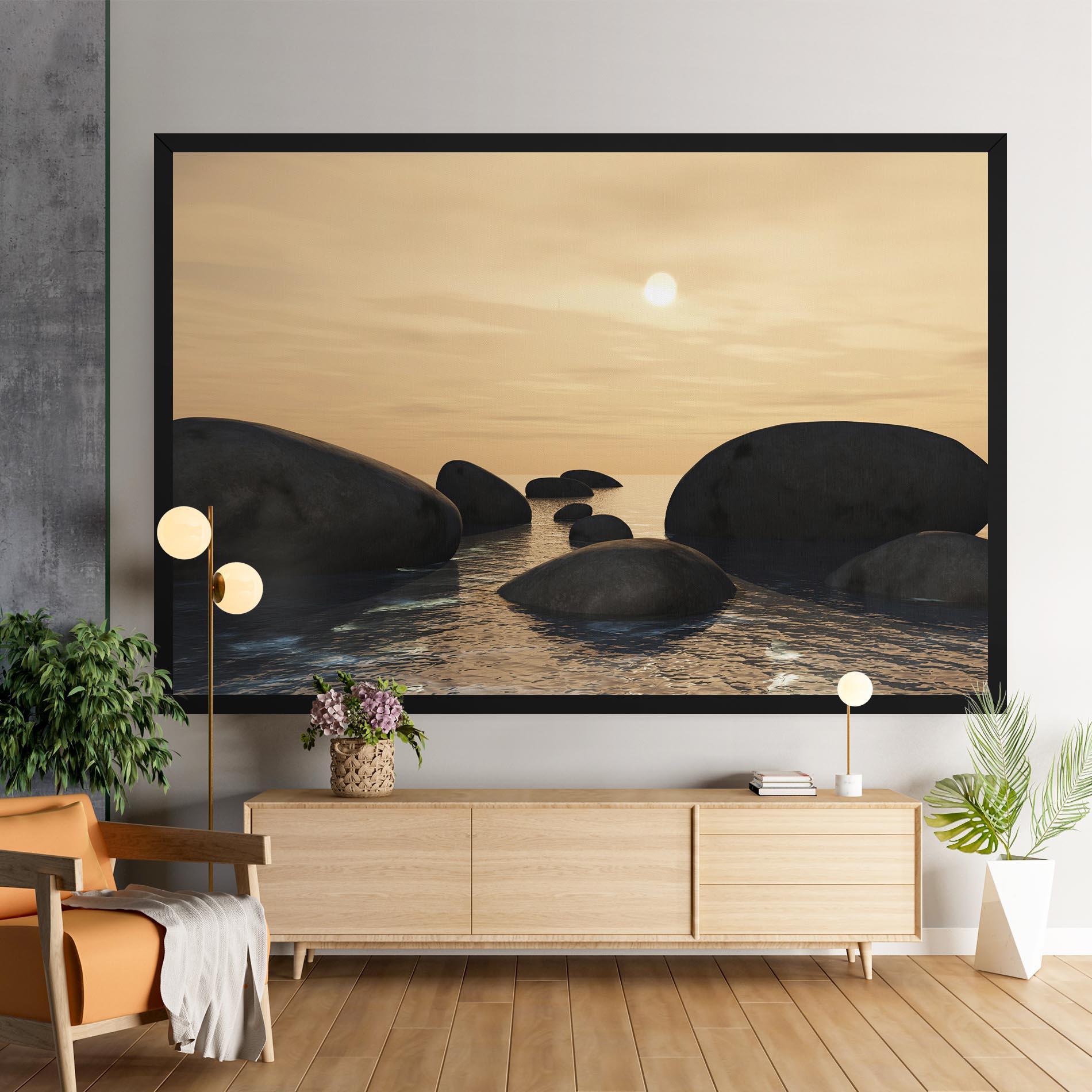 Tablou Canvas Peace Rock mockup 9