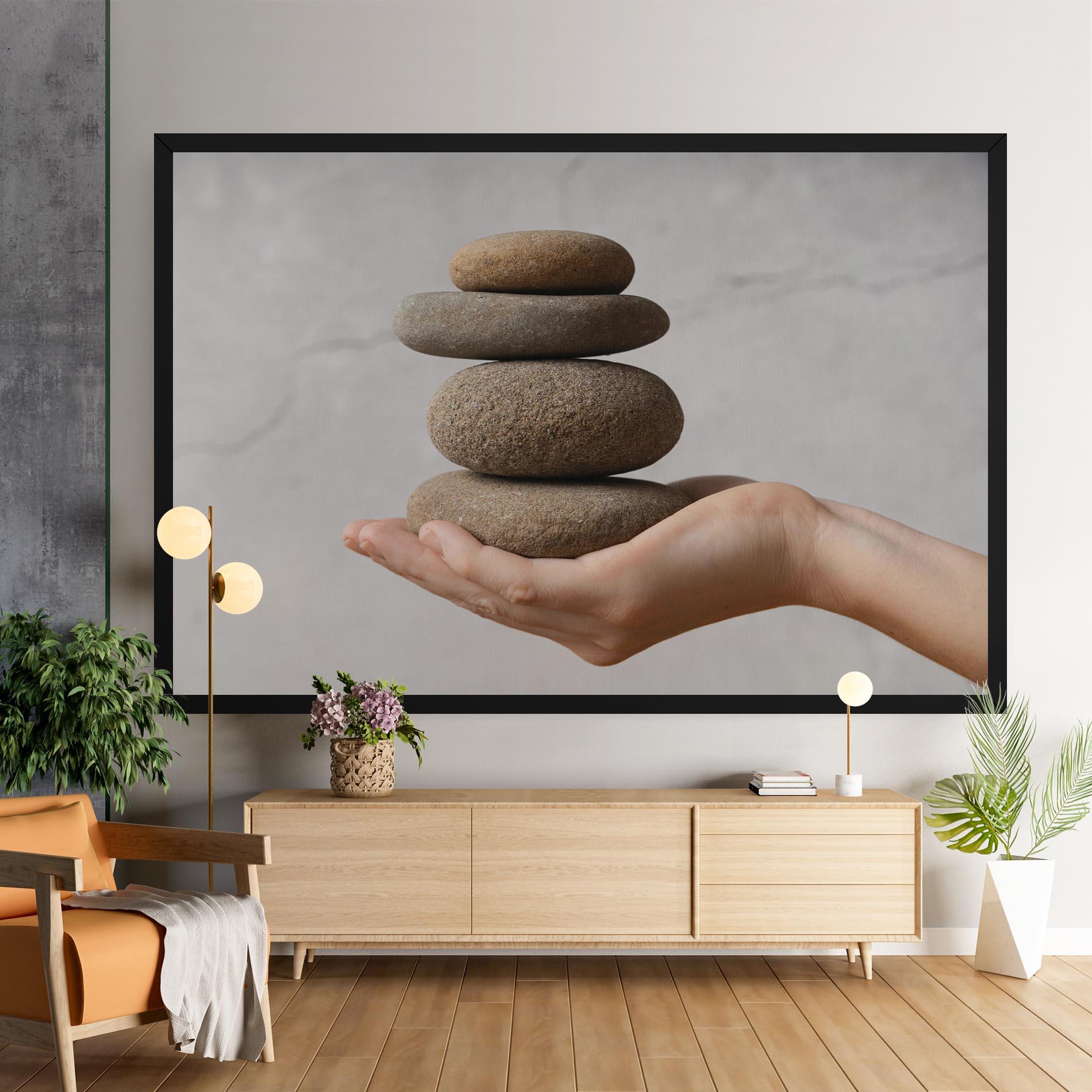 Tablou Canvas Stones Meditation mockup 9