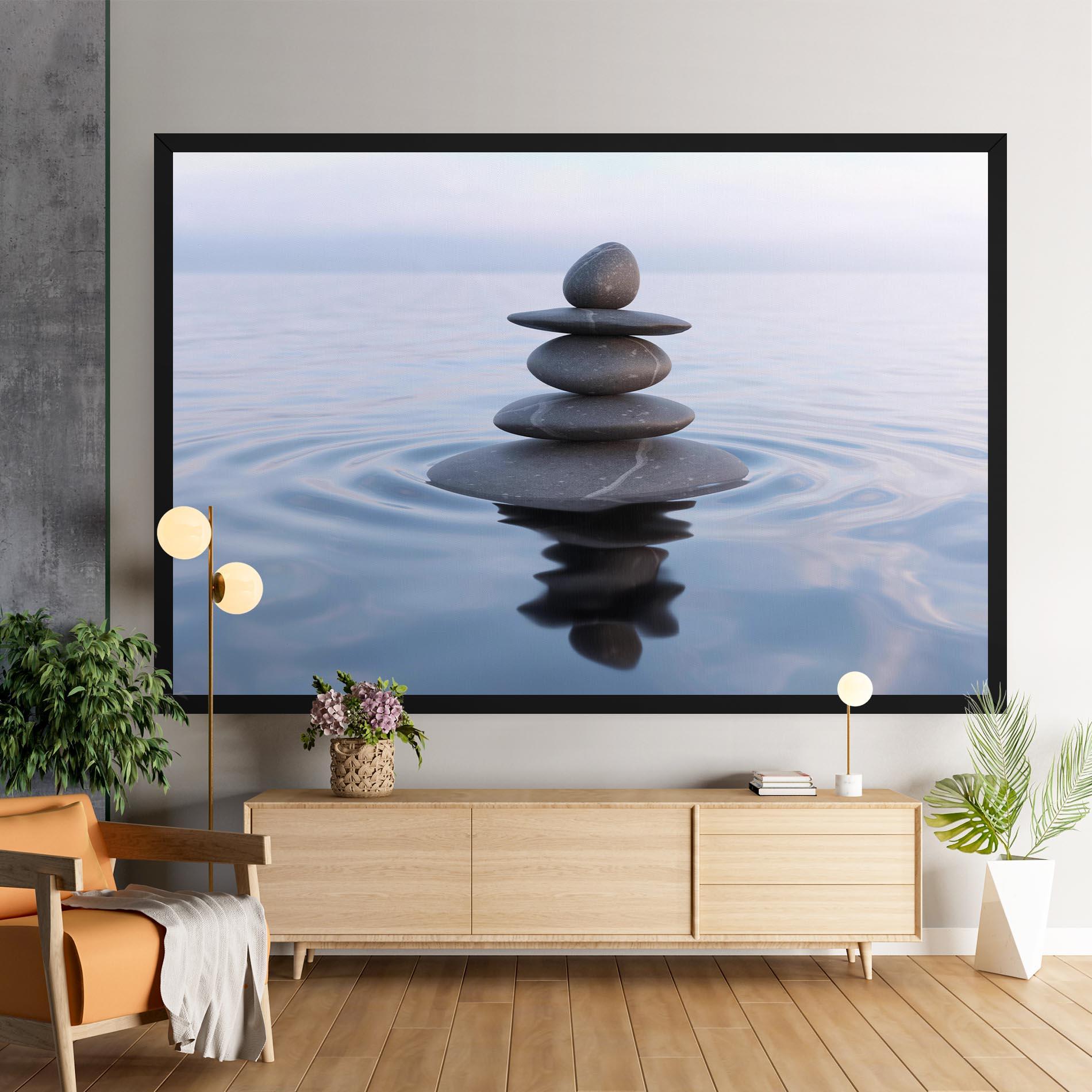 Tablou Canvas Zen Rock mockup 9