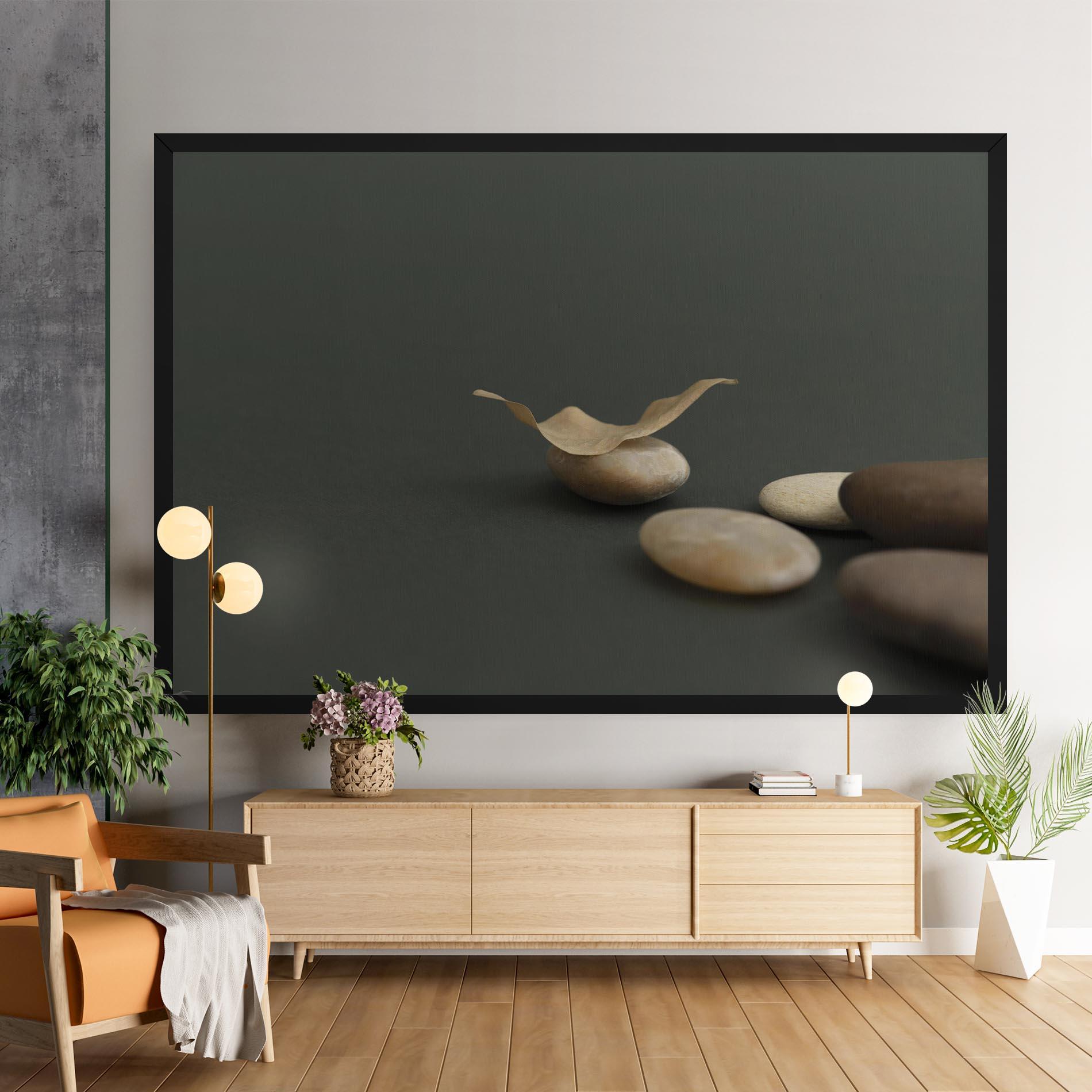 Tablou Canvas Zen Stones On Green mockup 9