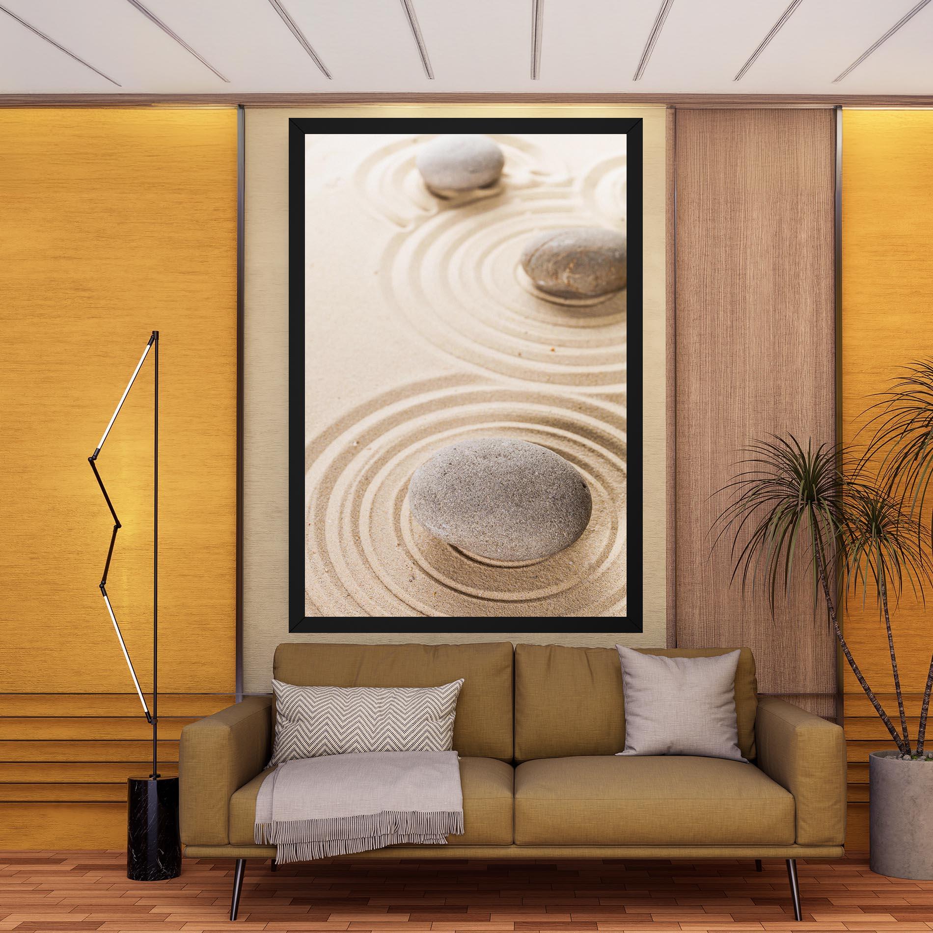 Tablou Canvas Meditation Cream Stone mockup 9