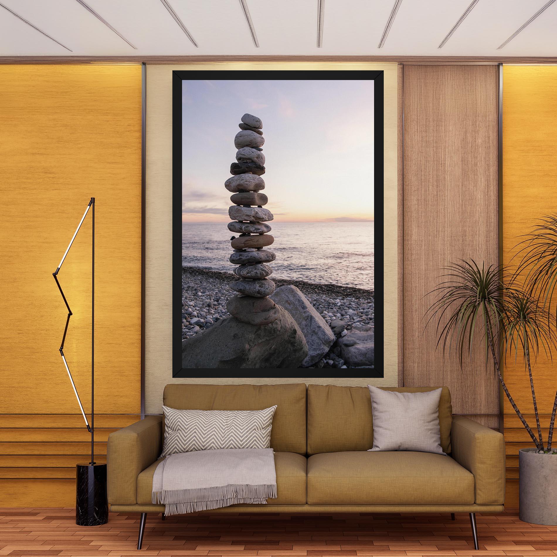 Tablou Canvas Pebbles Seaside mockup 9