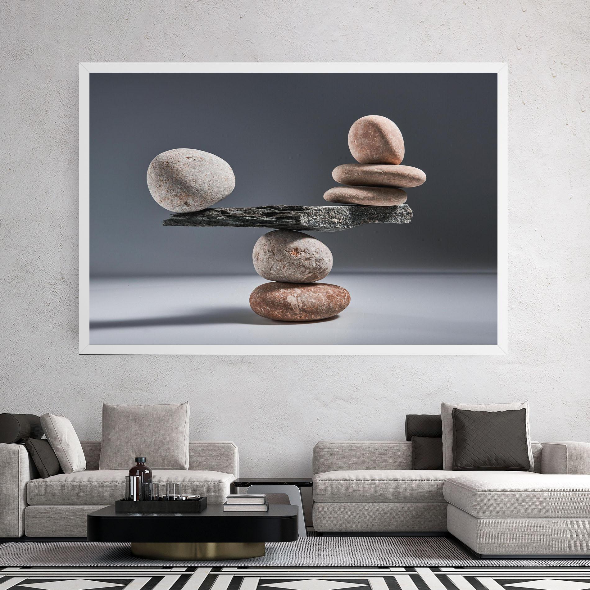 Tablou Canvas Balancing Pebbles mockup 2